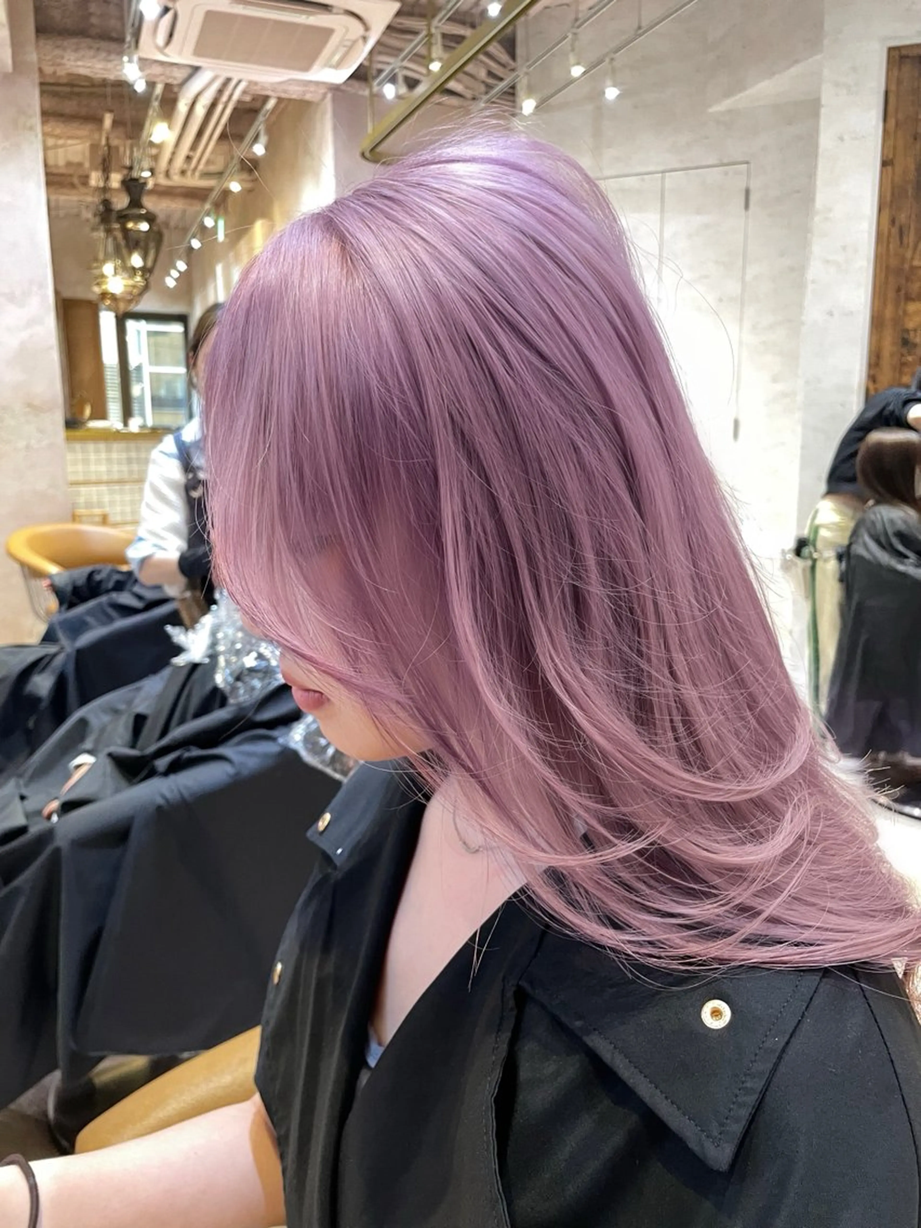 ロング カラー 白髪ぼかし特化/ 髪質改善/ハクのヘアスタイル