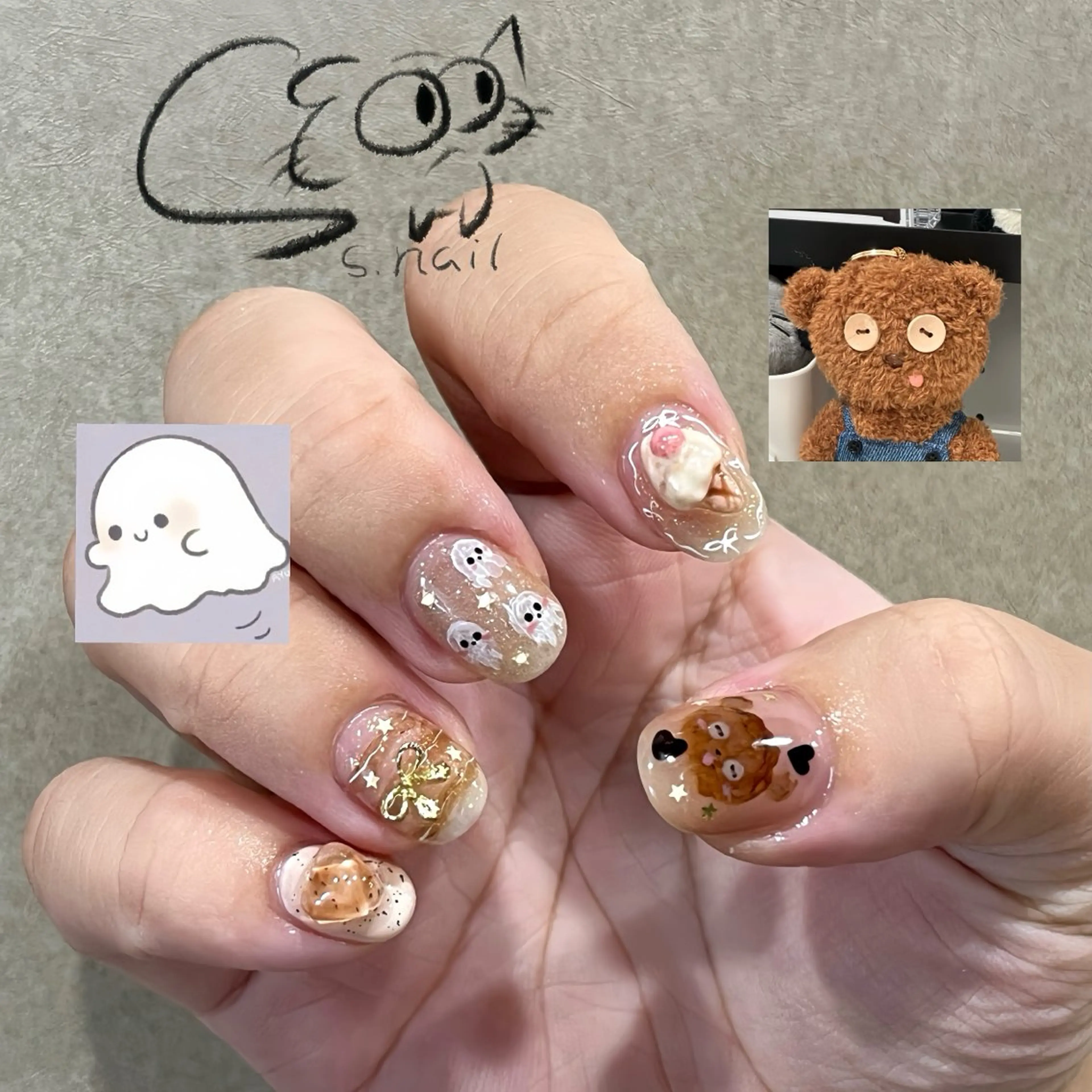 ネイル アートネイル チークネイル フレンチネイル グラデーション マグネットネイル S.nail _のネイルデザイン