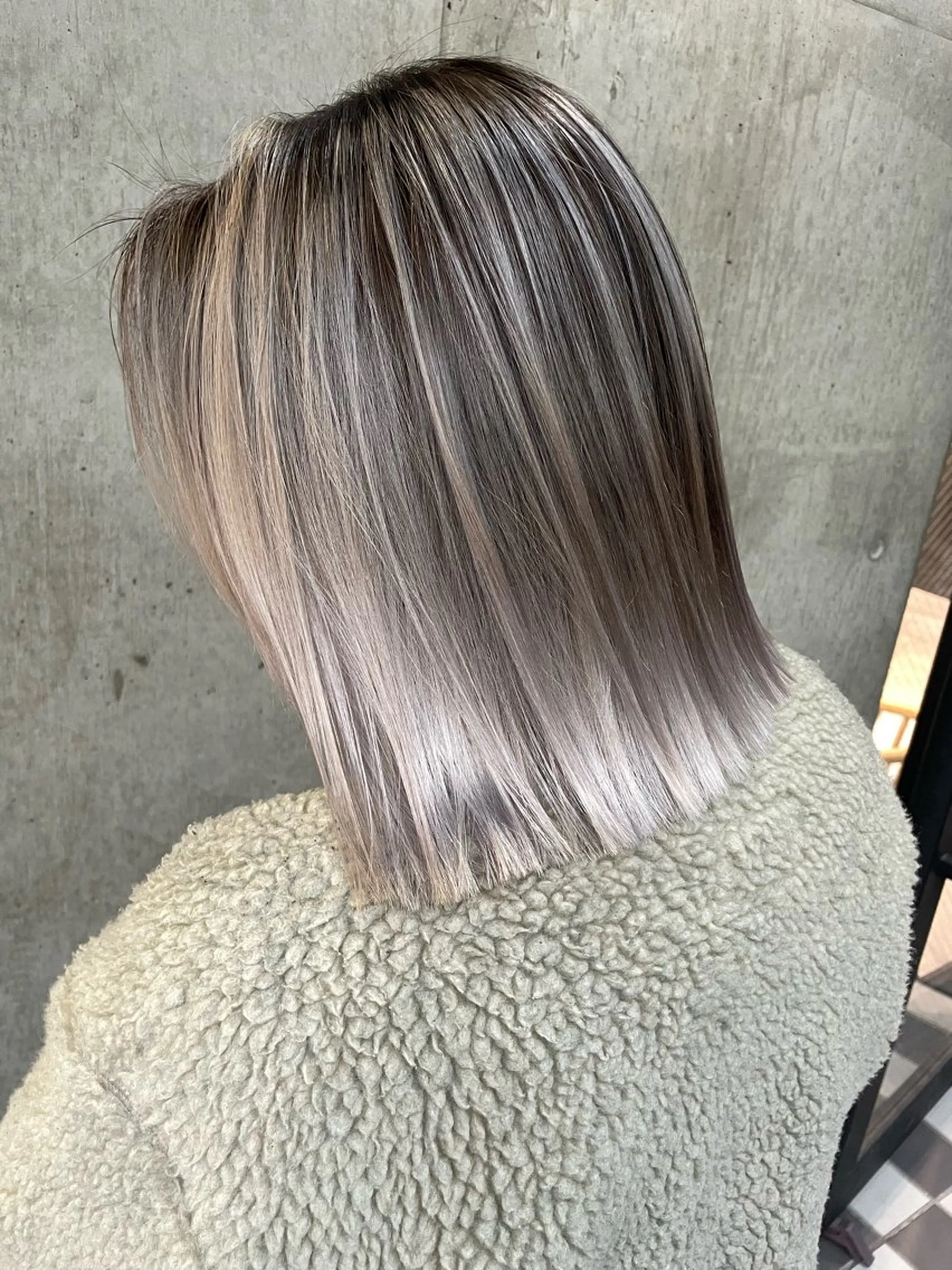 ミディアム カラー LUSTRE クロサワのヘアスタイル