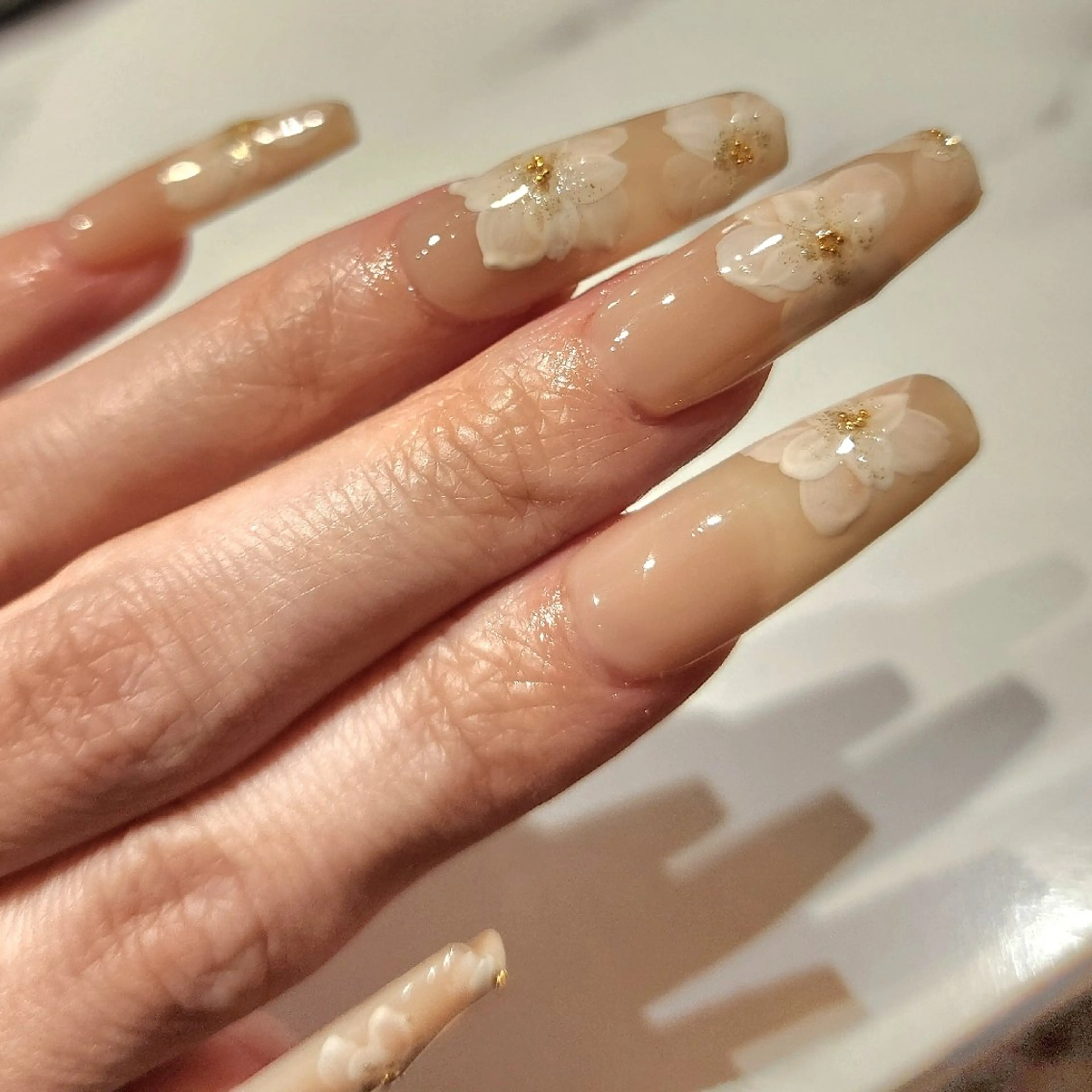 ネイル ジェルネイル ロングネイル ネイルチップ ハンドネイル L'instant  Nail Artzのネイルデザイン