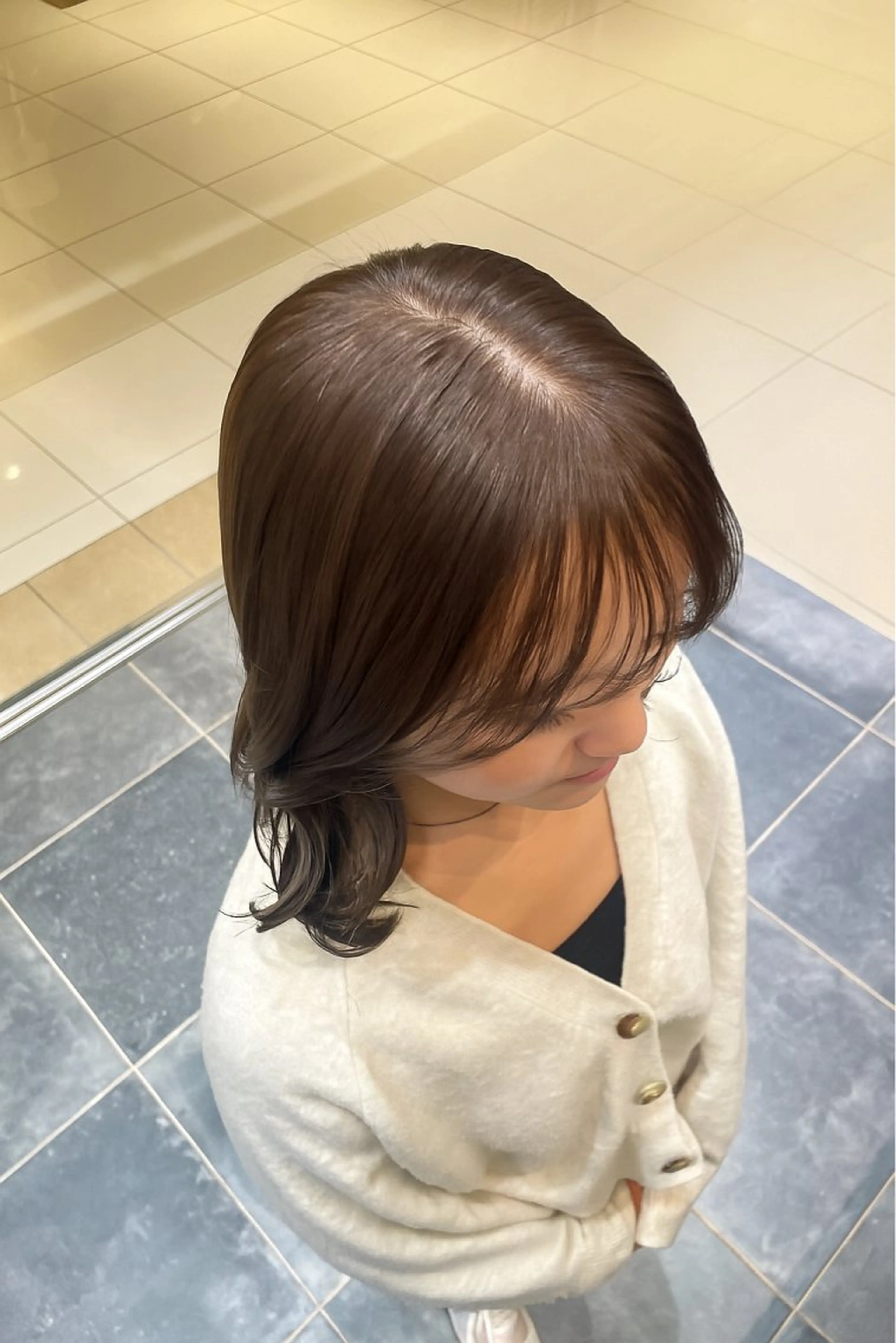 カラー ベージュカラー 透明感カラー ヘアカラー 自然と惹かれる🪷 艶カラー/茉優♩のヘアスタイル