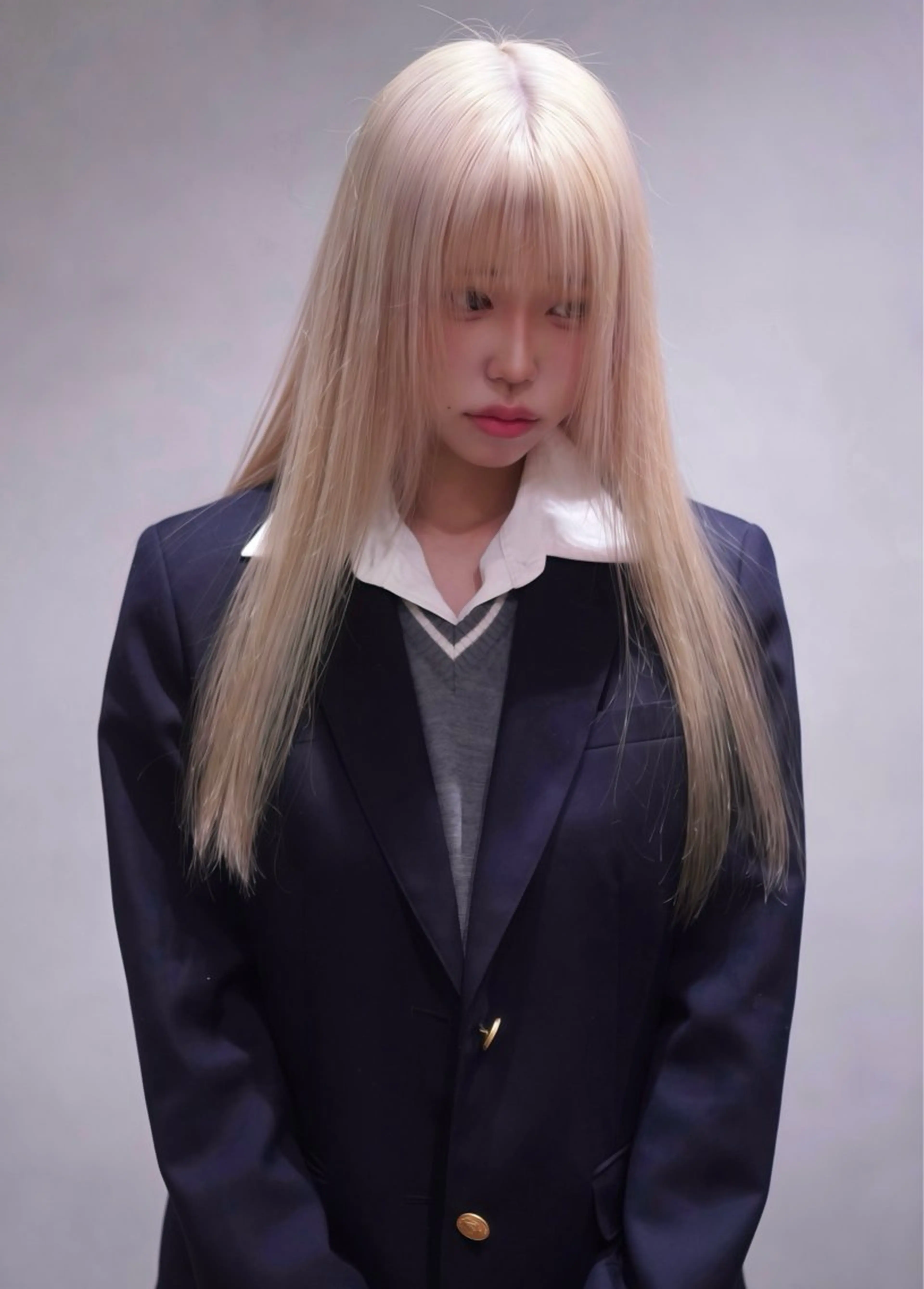 ロング カラー カット ヘアカラー 河原 楓樹のヘアスタイル