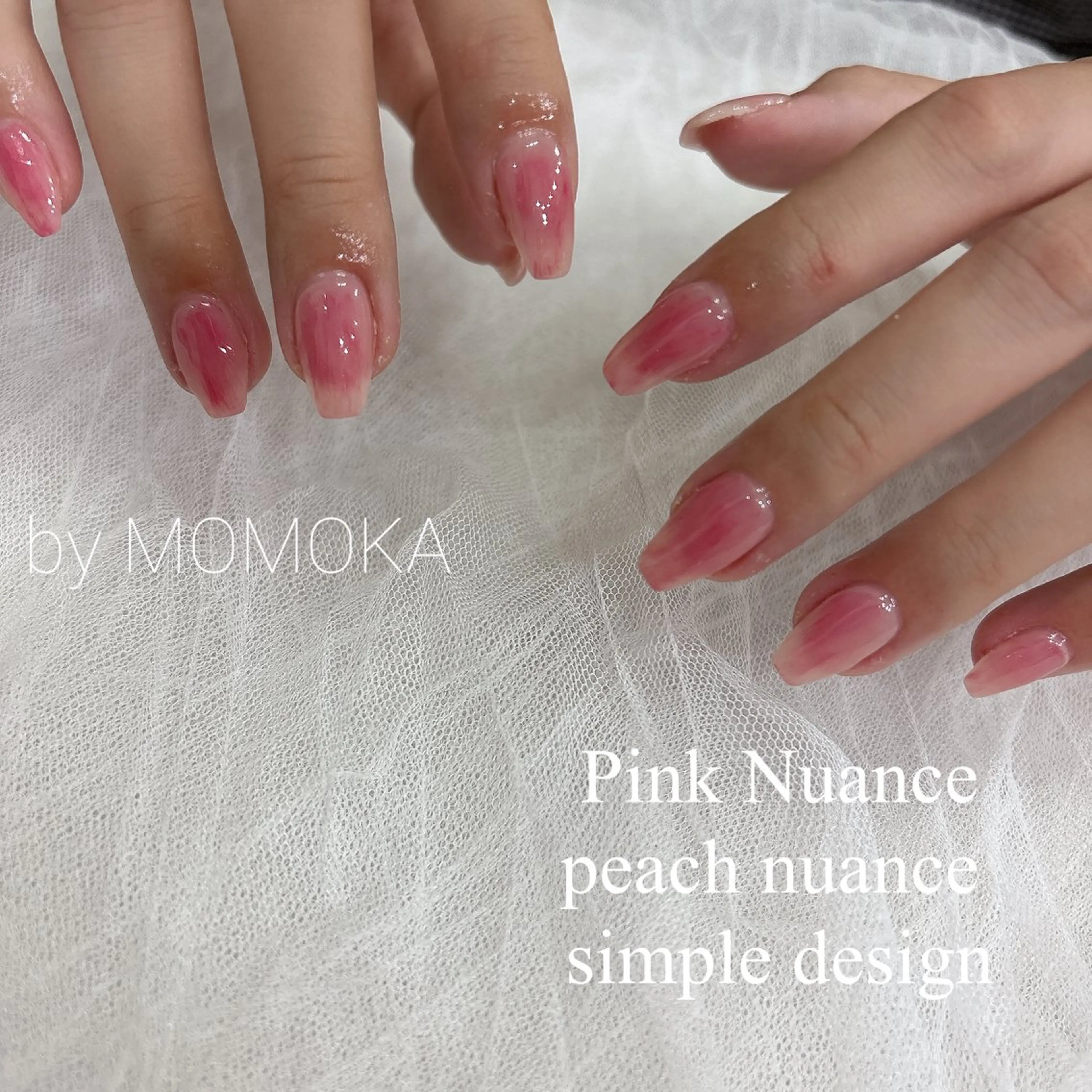 ネイル ピンク ハンドネイル momoka_nails所属・Momo nailsalonのネイルデザイン