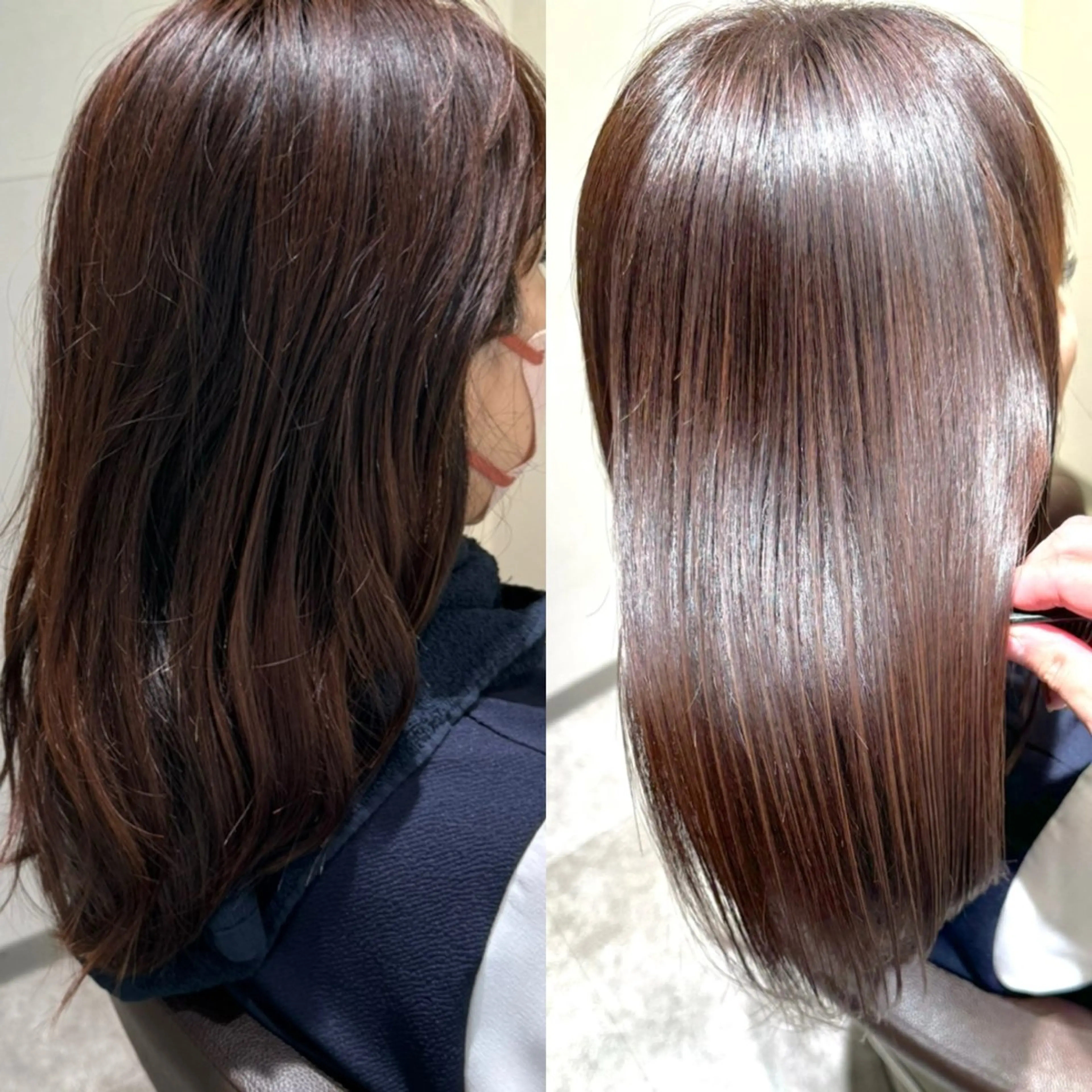 ミディアム 髪質改善専門店 縮毛矯正安阪のヘアスタイル