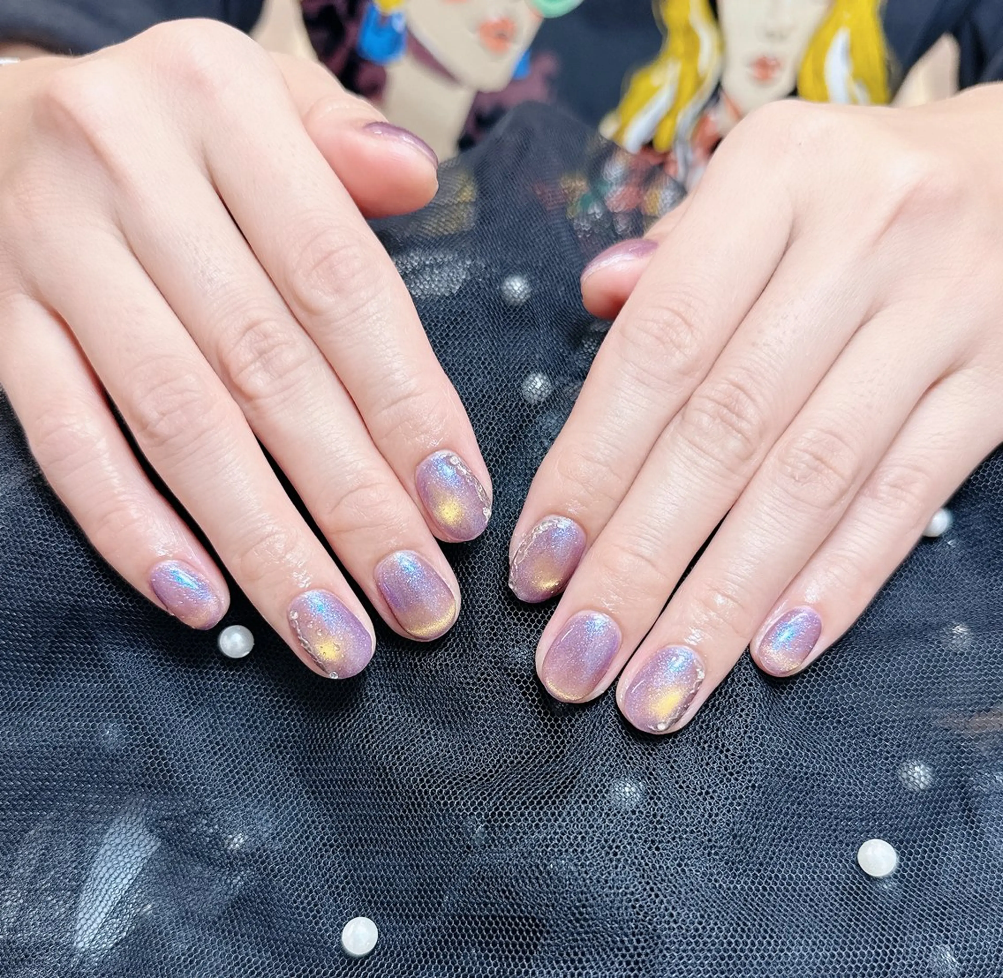 ネイル チークネイル フレンチネイル グラデーション キラキラネイル 韓国ネイル 陳 rinaのネイルデザイン