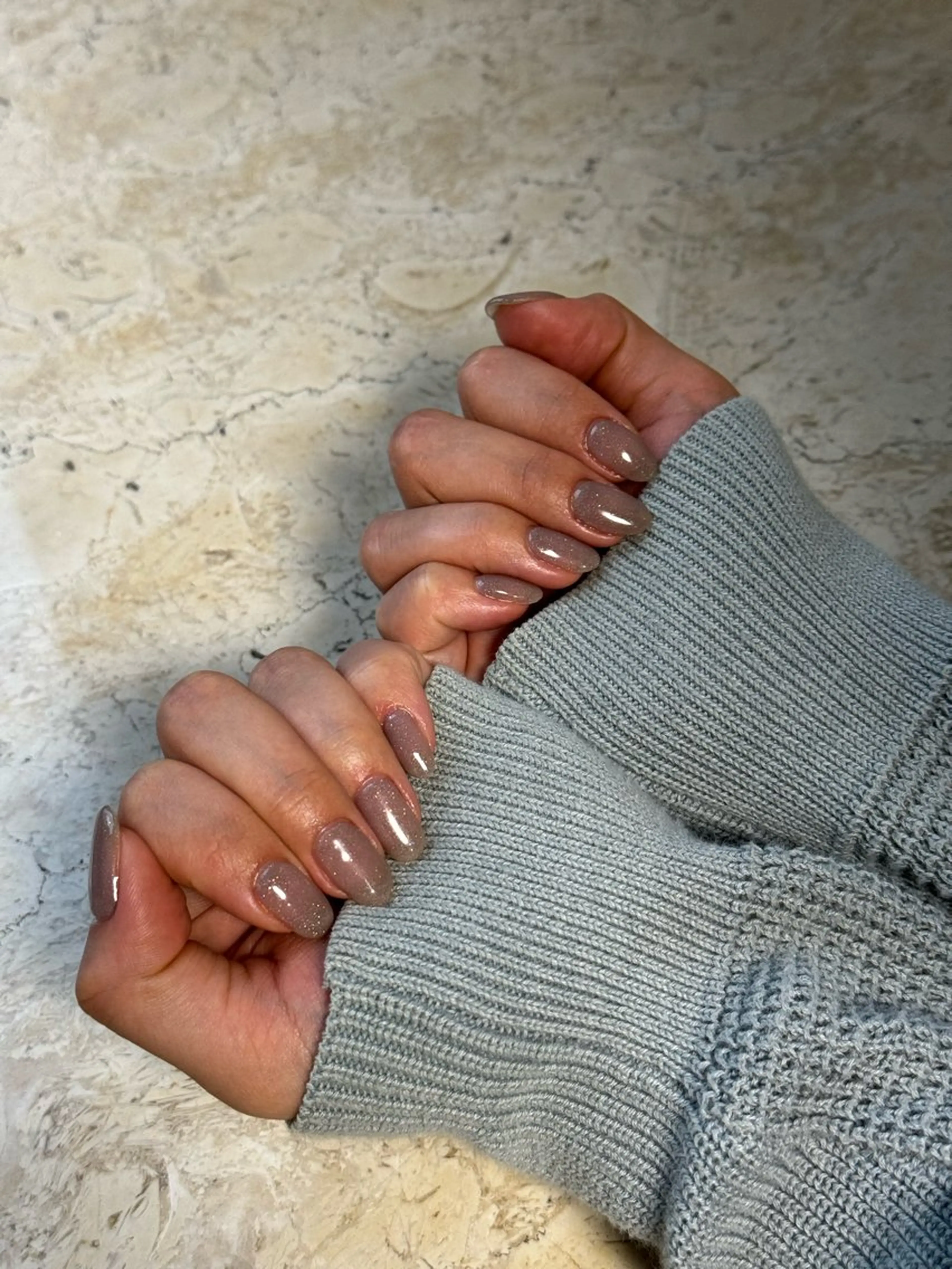 ネイル キラキラネイル ワンカラーネイル MONICA KARENのネイルデザイン