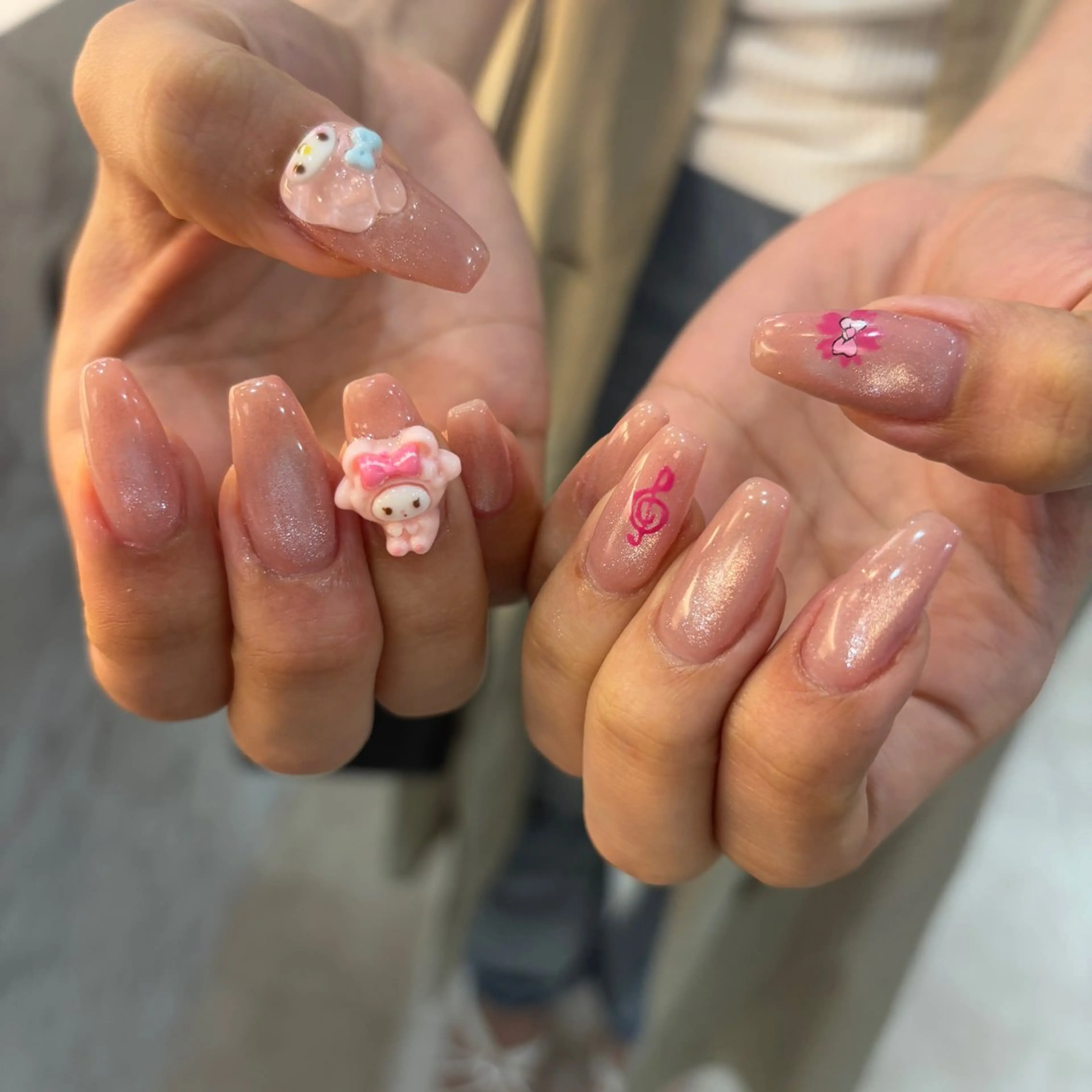 ネイル ハンドネイル フットネイル ゆびノさき茨木店 ニュアンス/アートのネイルデザイン