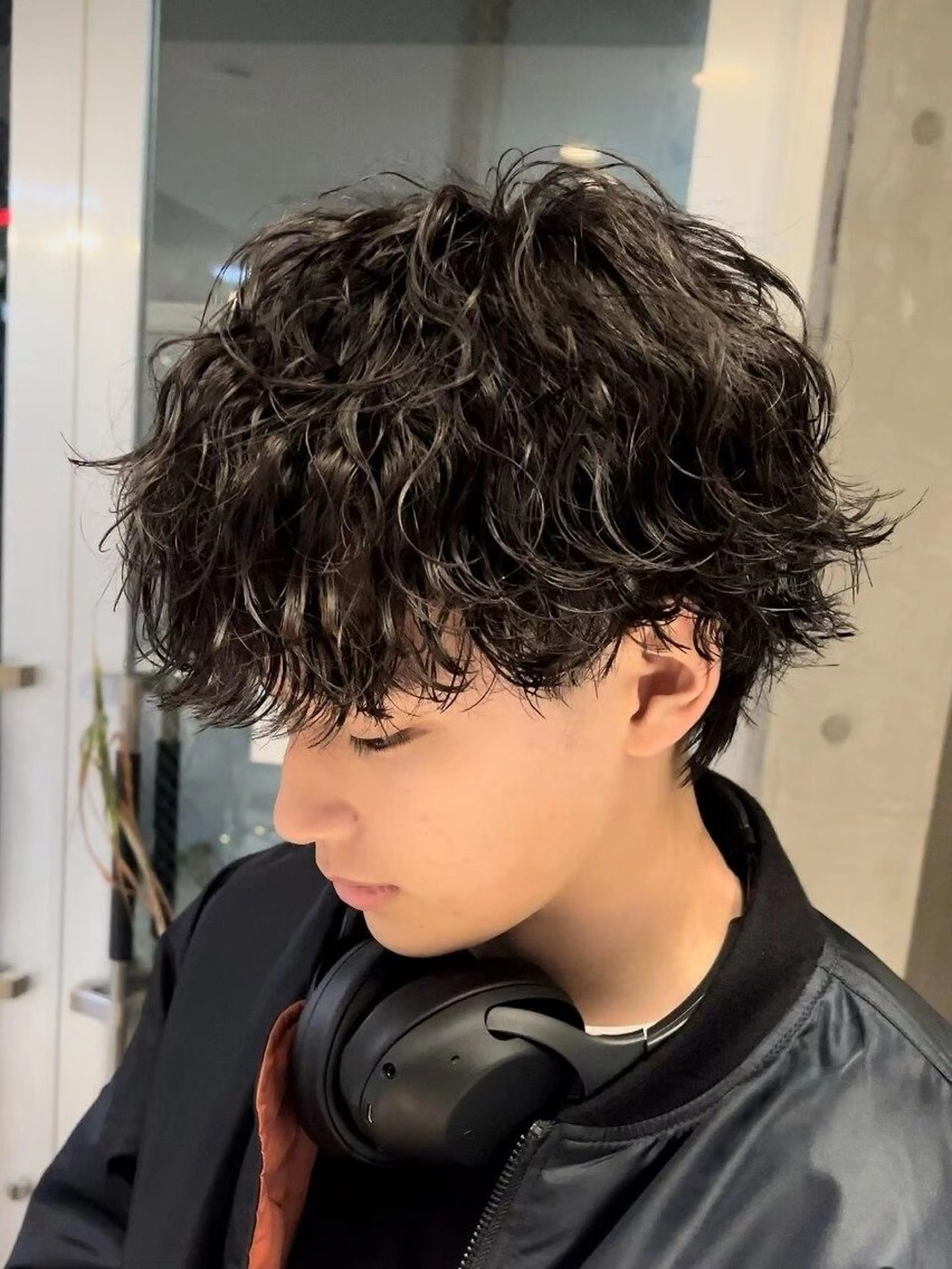 パーマ メンズ フェザーパーマ マッシュ メンズパーマ 学生（メンズ向け） メンズツイストパーマ パーマ fifth men's原宿所属・fifth/原宿/ シャドウパーマ/カズのヘアスタイル