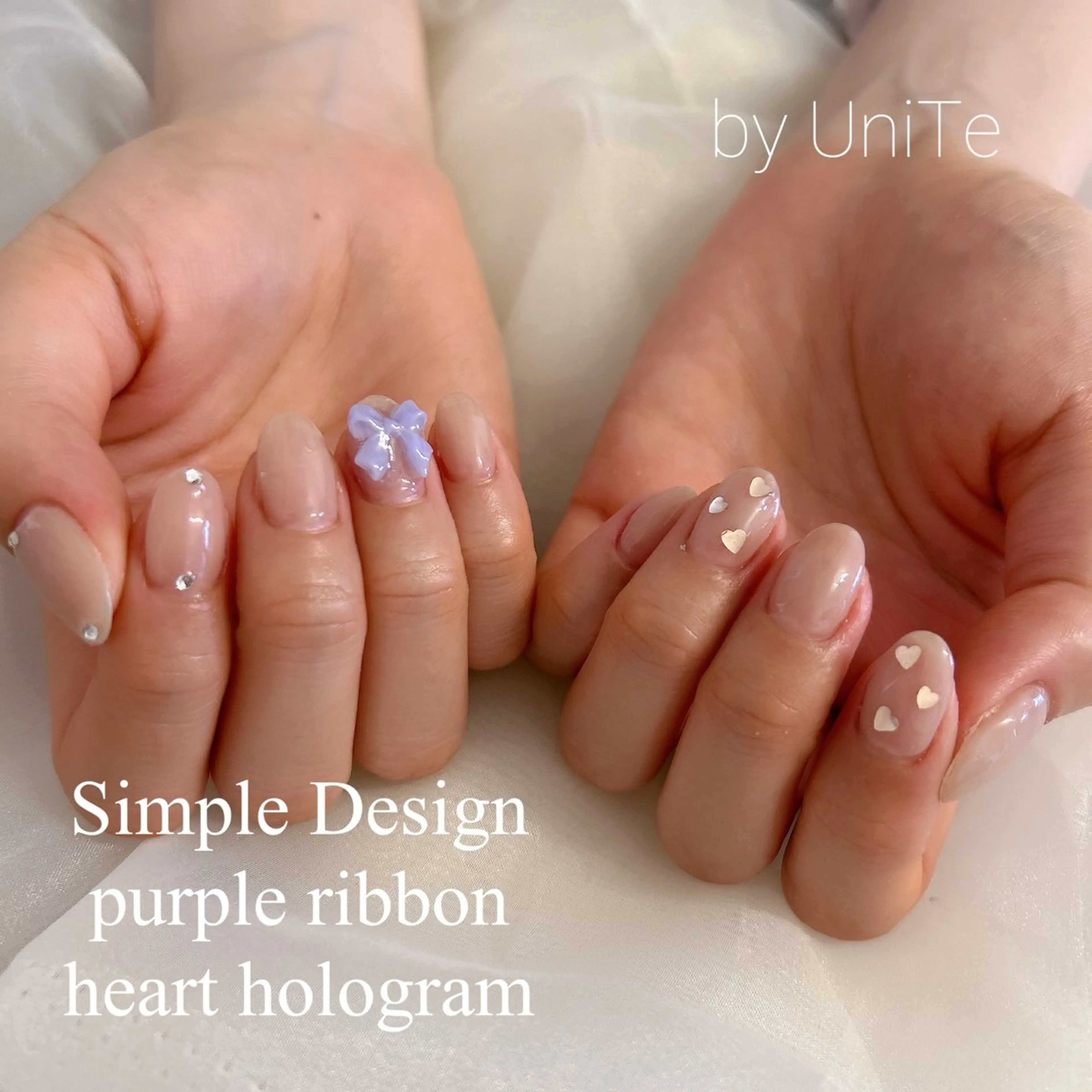 ネイル リボン Momo nailsalonのネイルデザイン