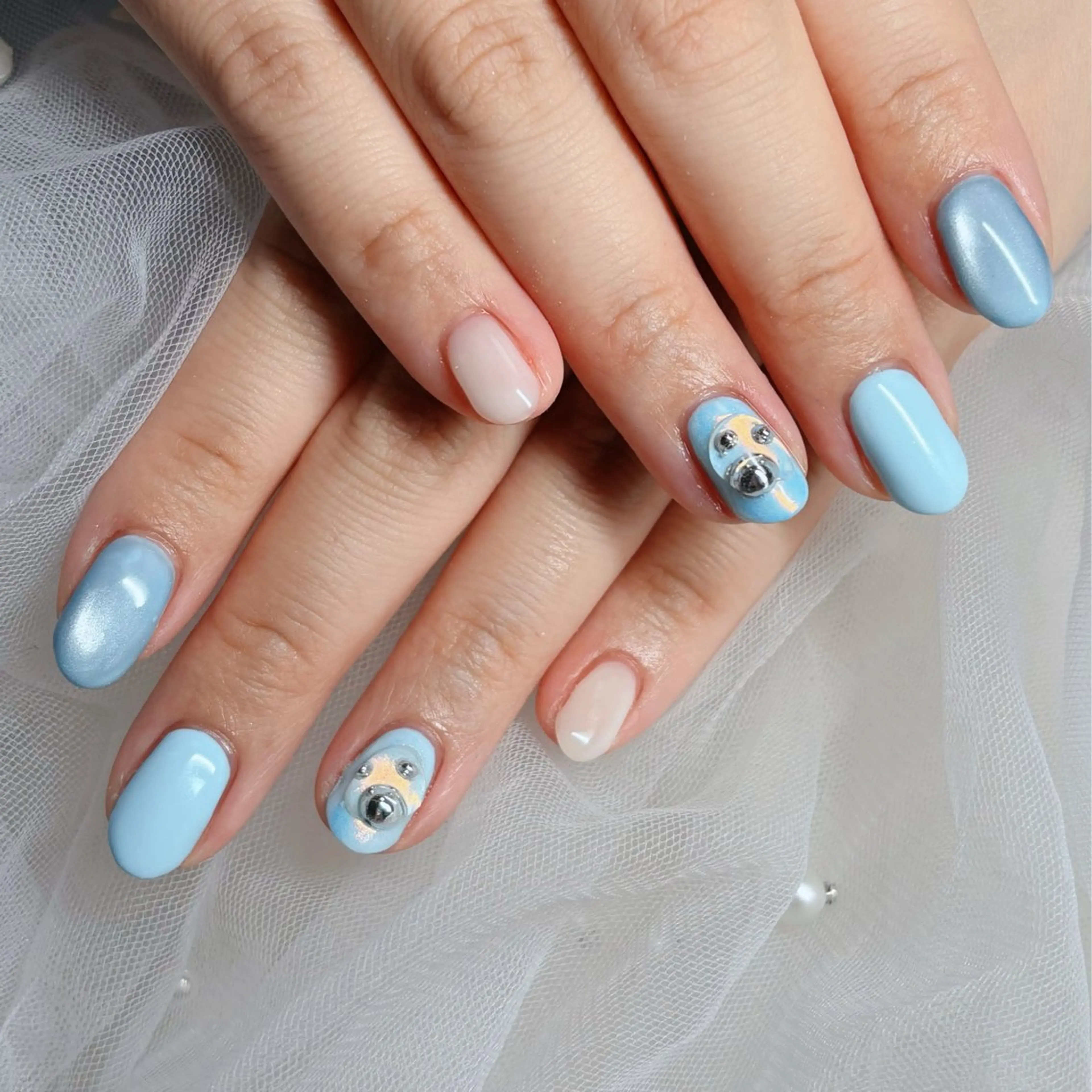 ネイル ぷっくりネイル シンプルネイル ハンドネイル cerisier 坂本のネイルデザイン