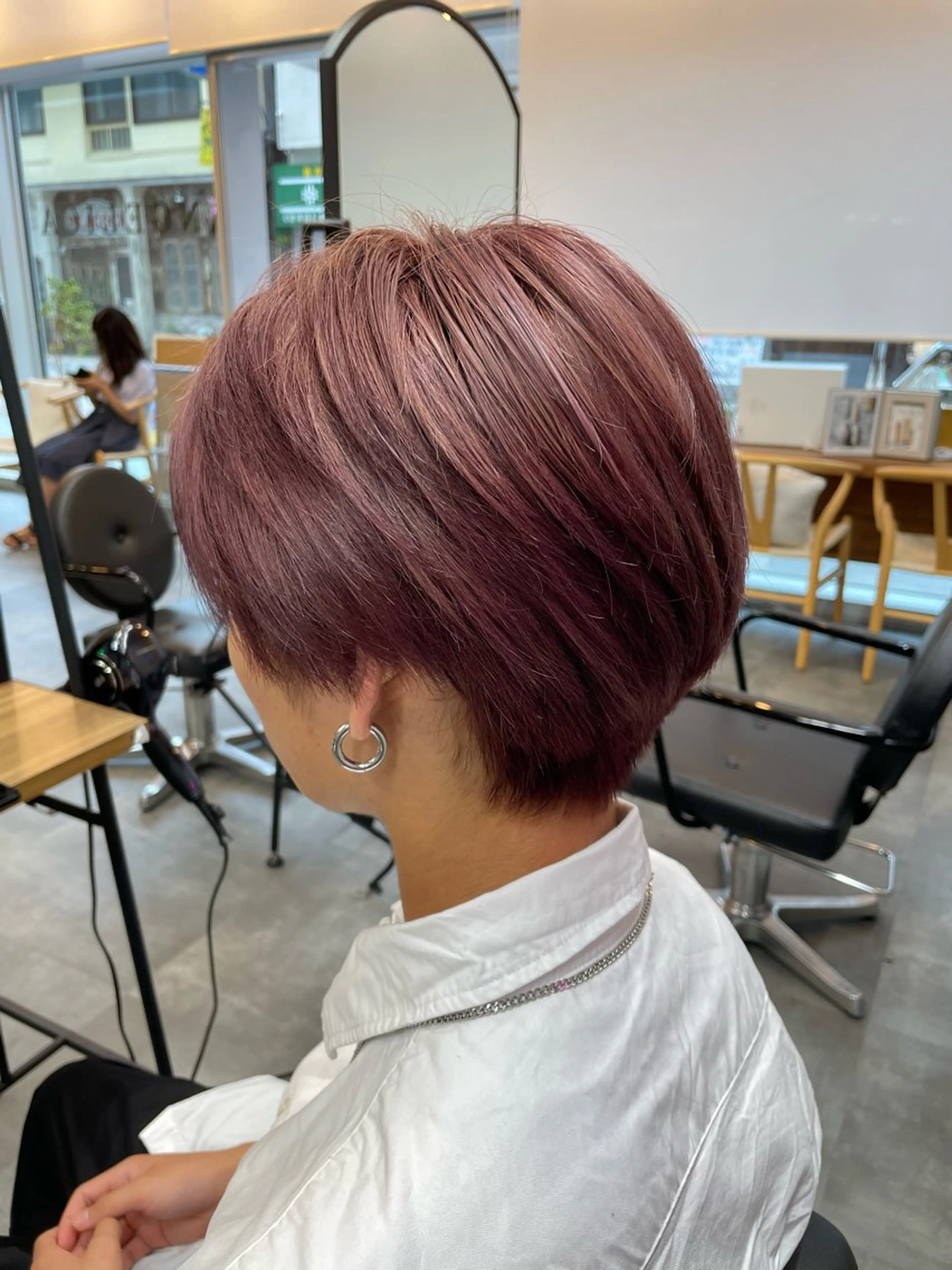 ショート メンズ パープルカラー ヘアカラー ANGELICA💎 ショウゴのヘアスタイル