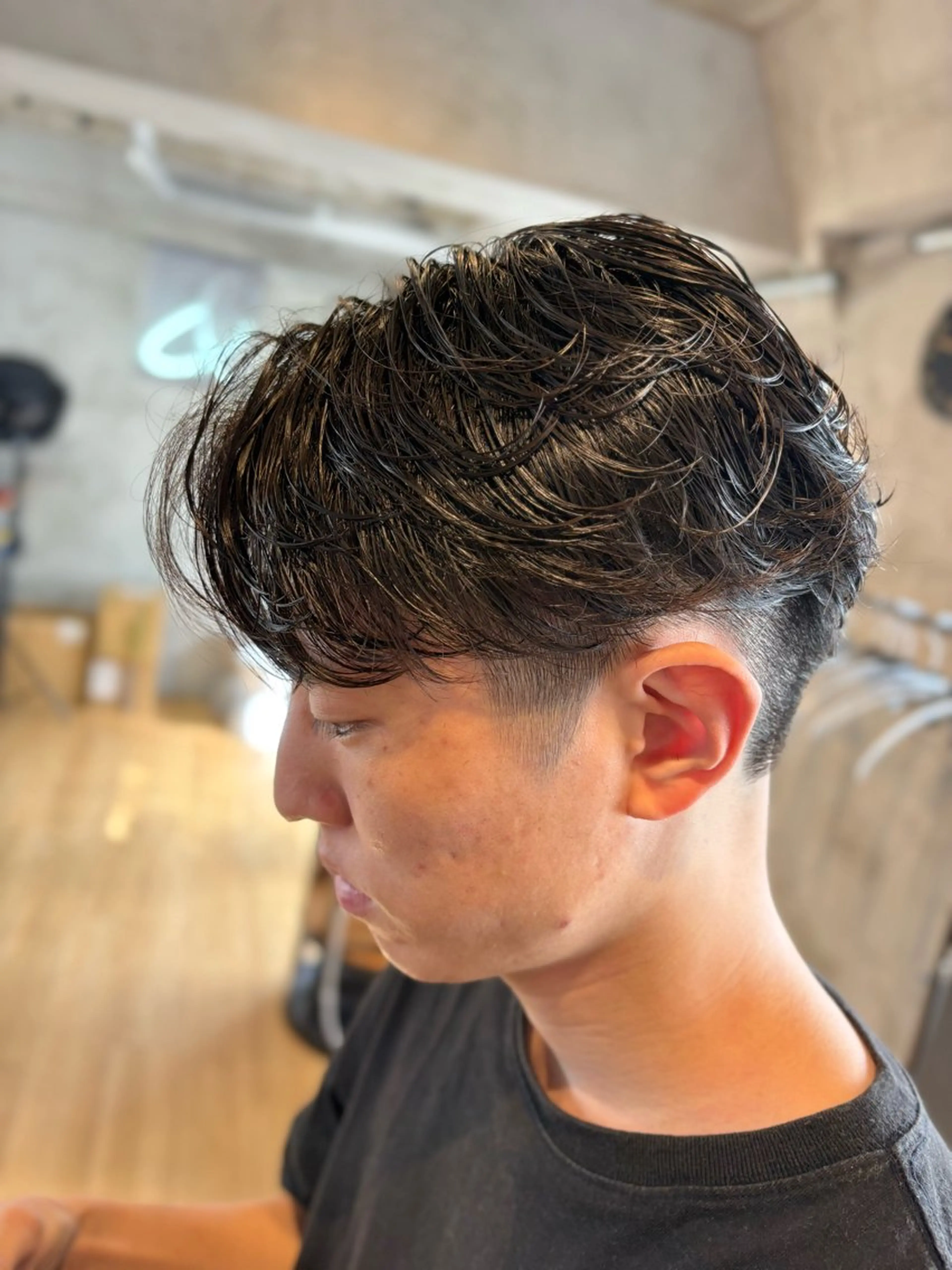 ショート パーマ メンズ カット パーマ ✂︎メンズ特化✂︎ 竹内貴則のヘアスタイル