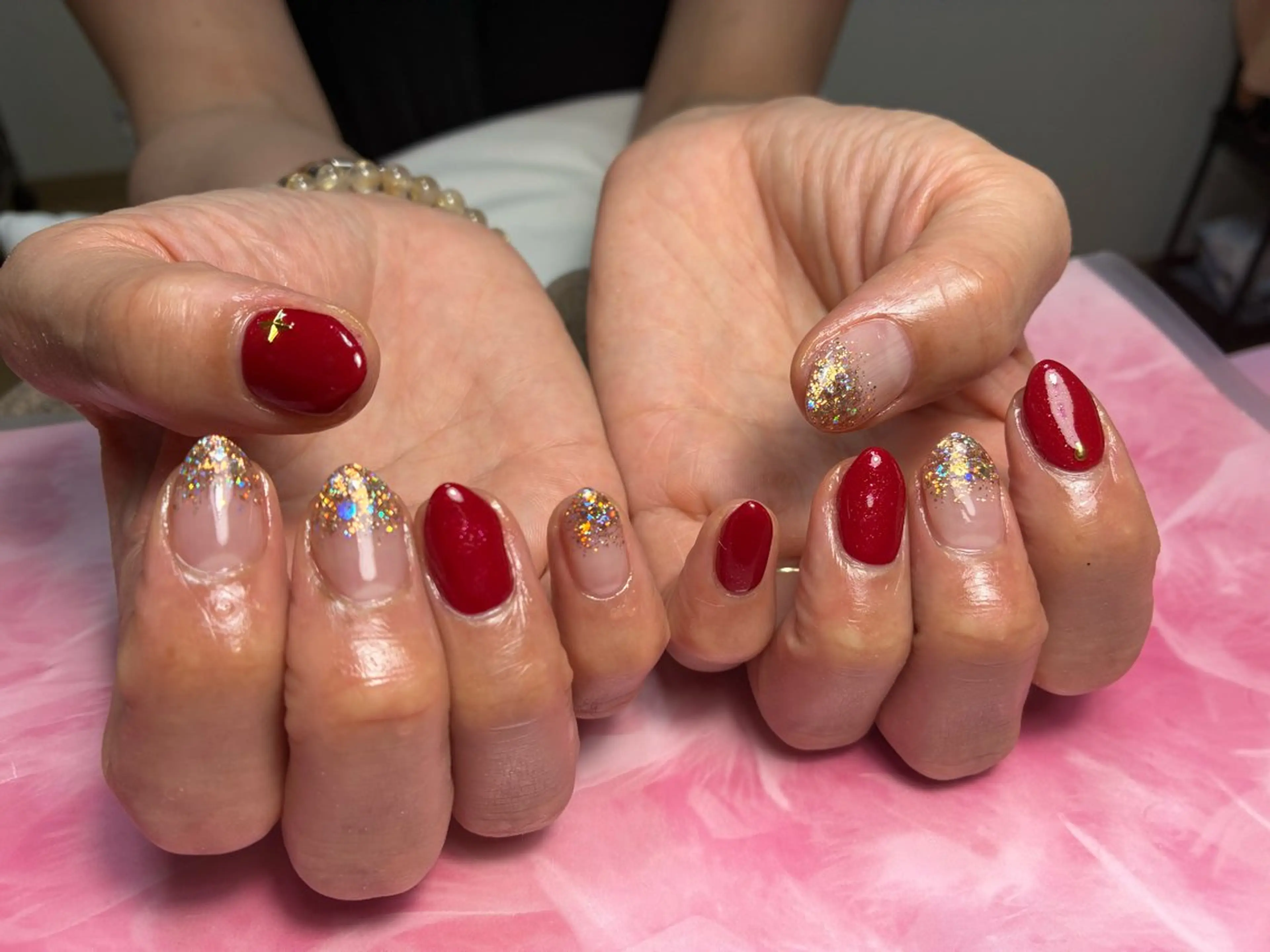 ミディアム ハンドネイル hs nail salonのネイルデザイン