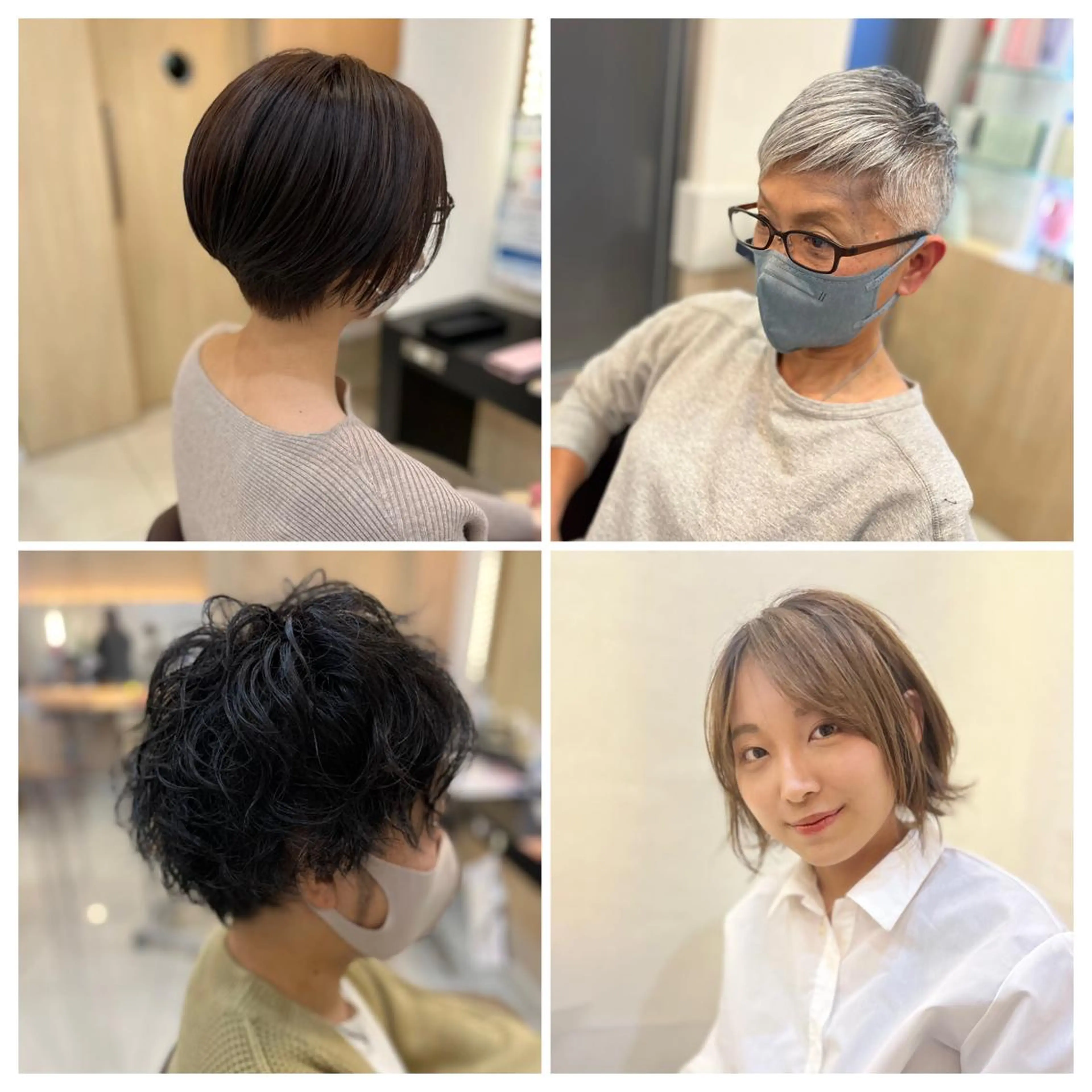 ショート カラー パーマ カット トータルビューティー K:R鶴川のヘアスタイル