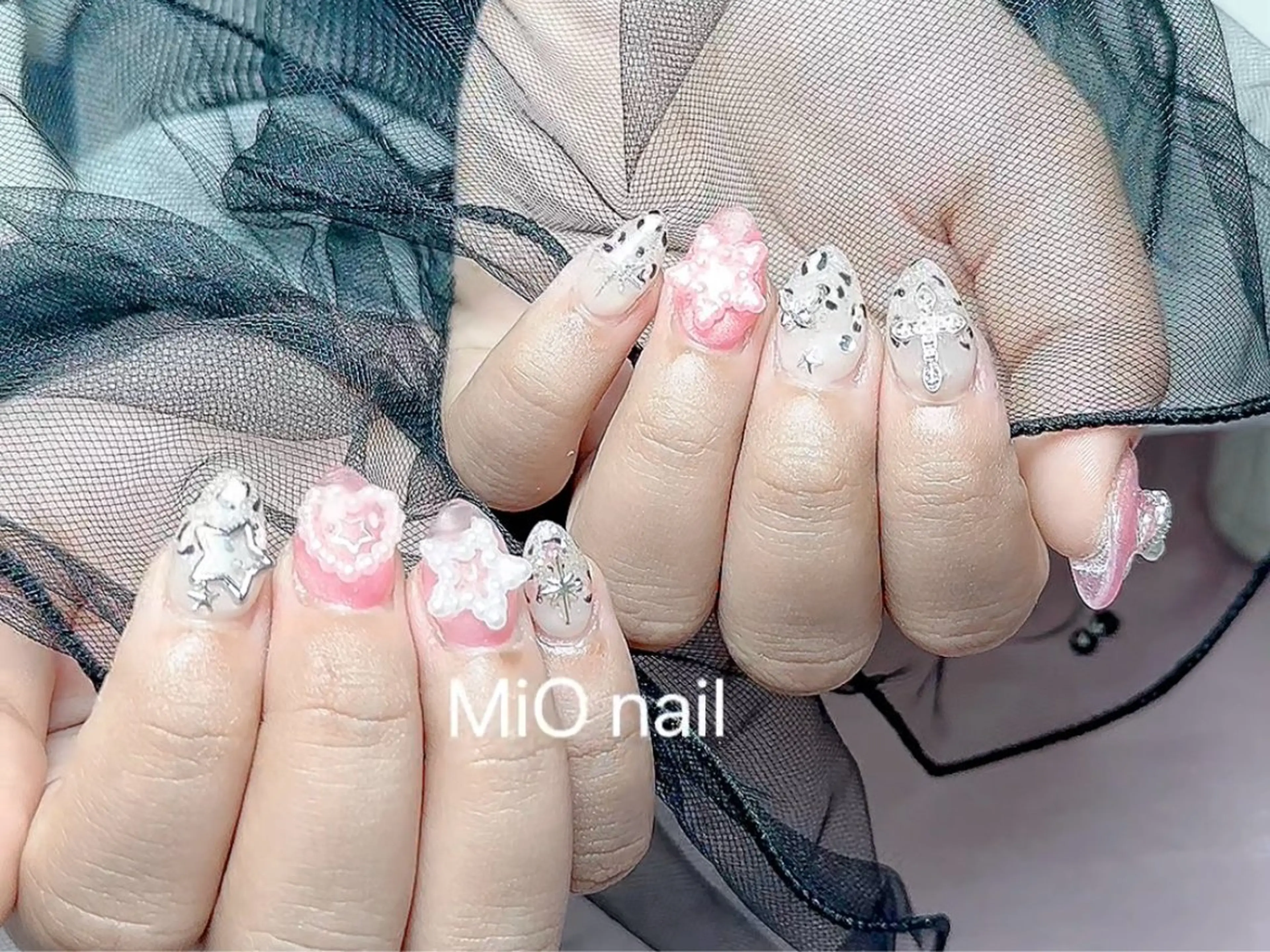 ネイル ジェルネイル 韓国ネイル 持ち込み オフィスネイル ワンホンネイル MiO Nailのネイルデザイン