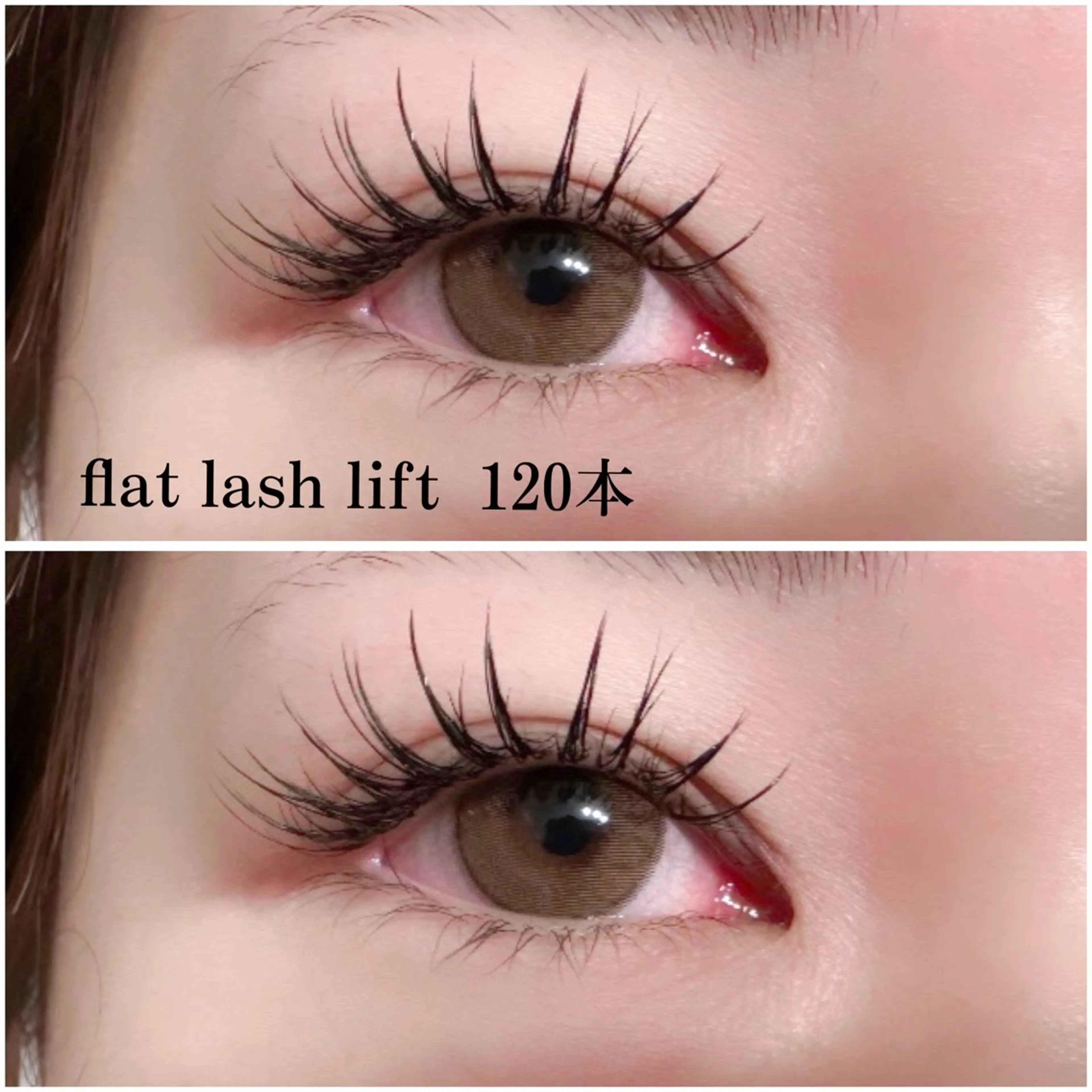 フラットラッシュ120本まで✨コーティング剤付き🫧オフなしの写真