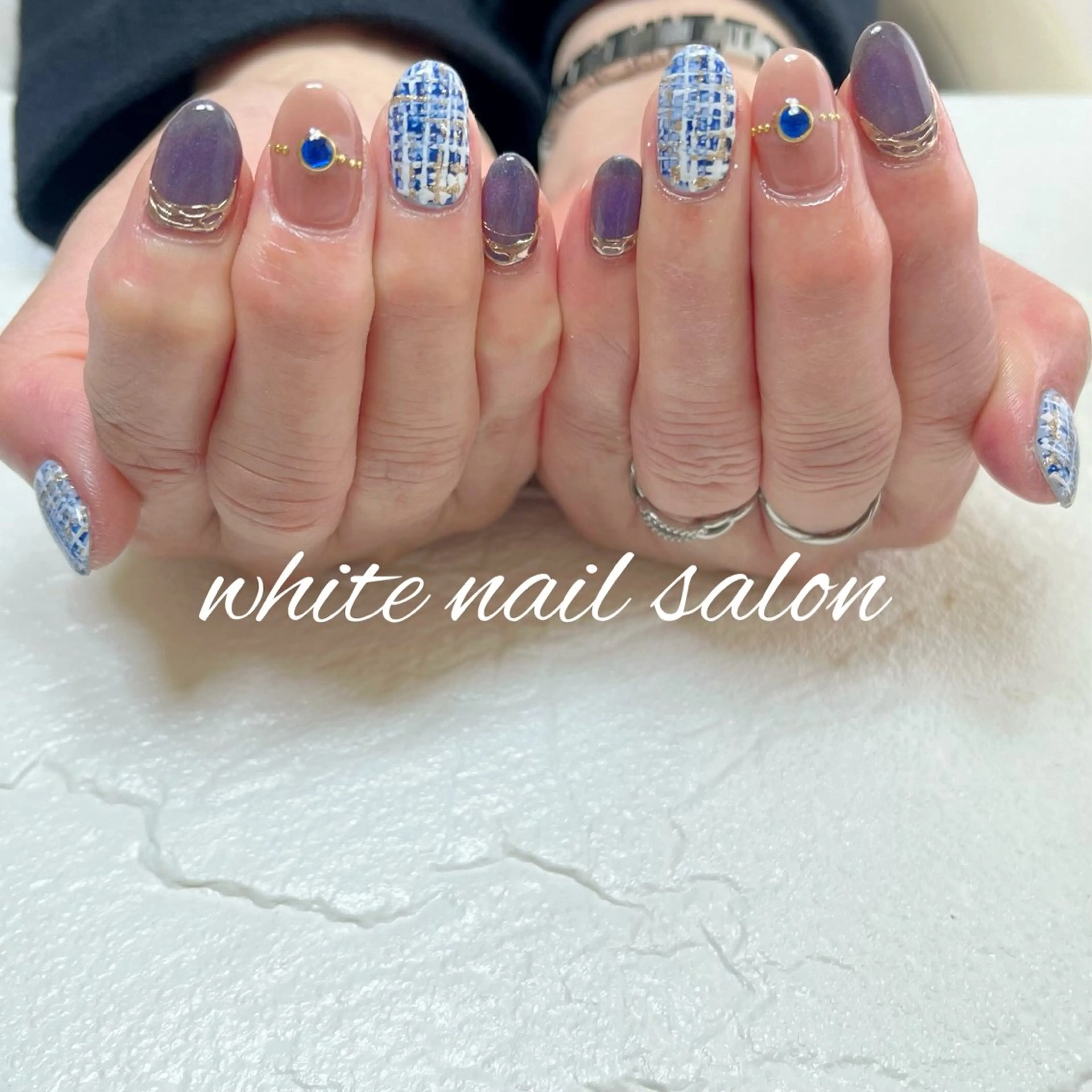 ネイル 持ち込み ハンドネイル white nail salonのネイルデザイン