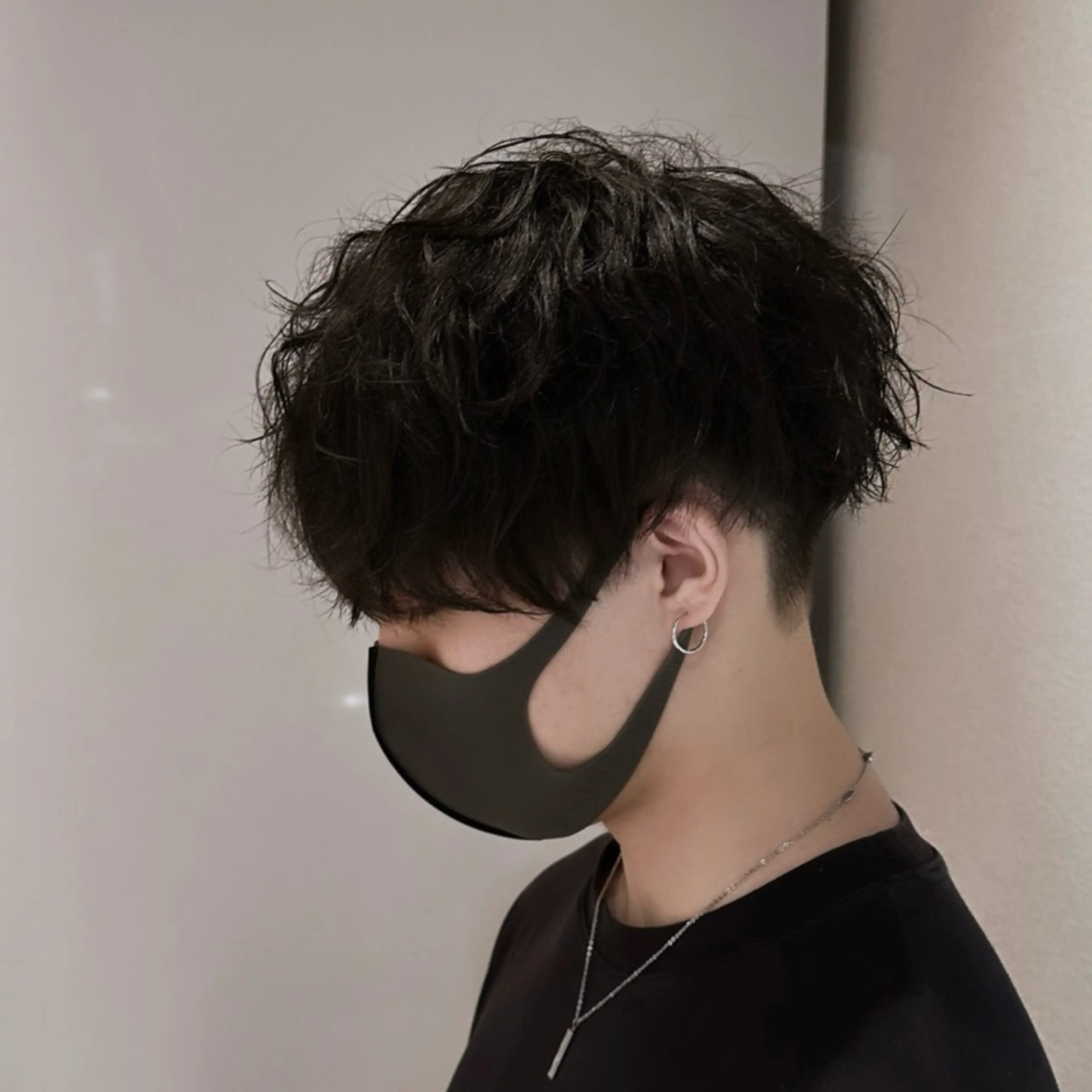 ミディアム パーマ メンズ ツイストスパイラル/ 😈波巻き/いっさのヘアスタイル