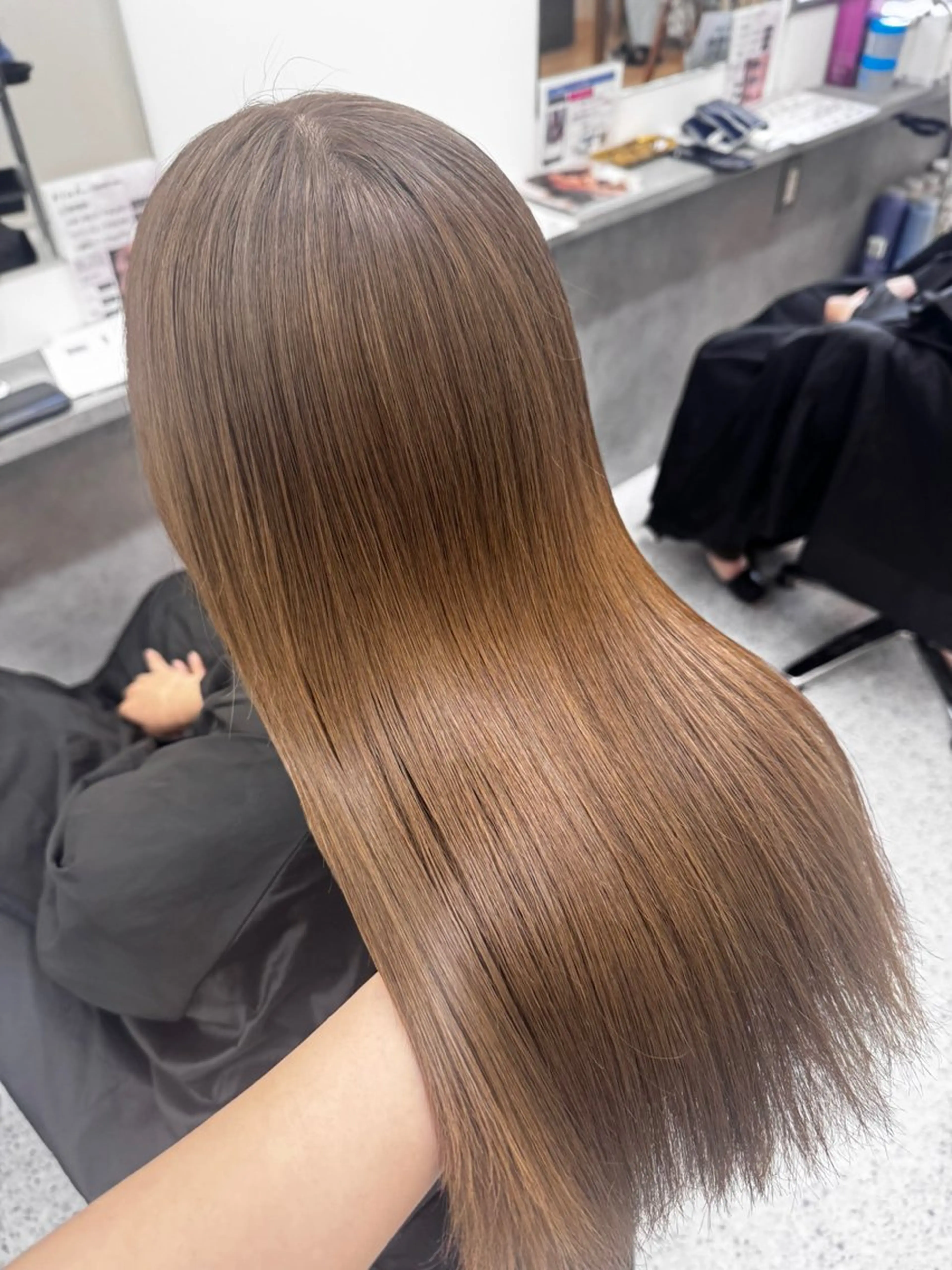 ロング ダブルカラー✨️ 五島桜樫のヘアスタイル