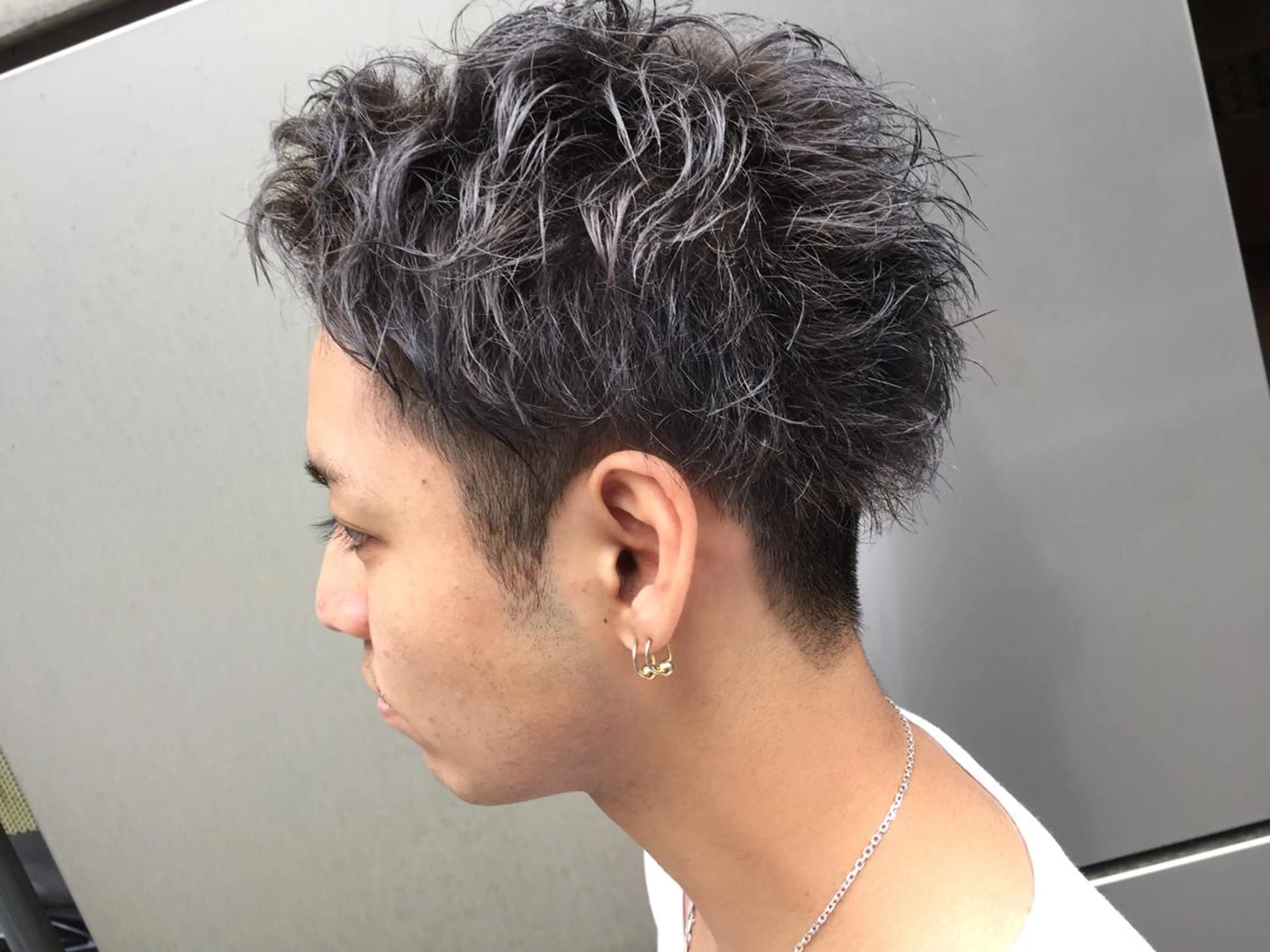 メンズ アップバング ツーブロック darts所属・松永 雄樹のヘアスタイル