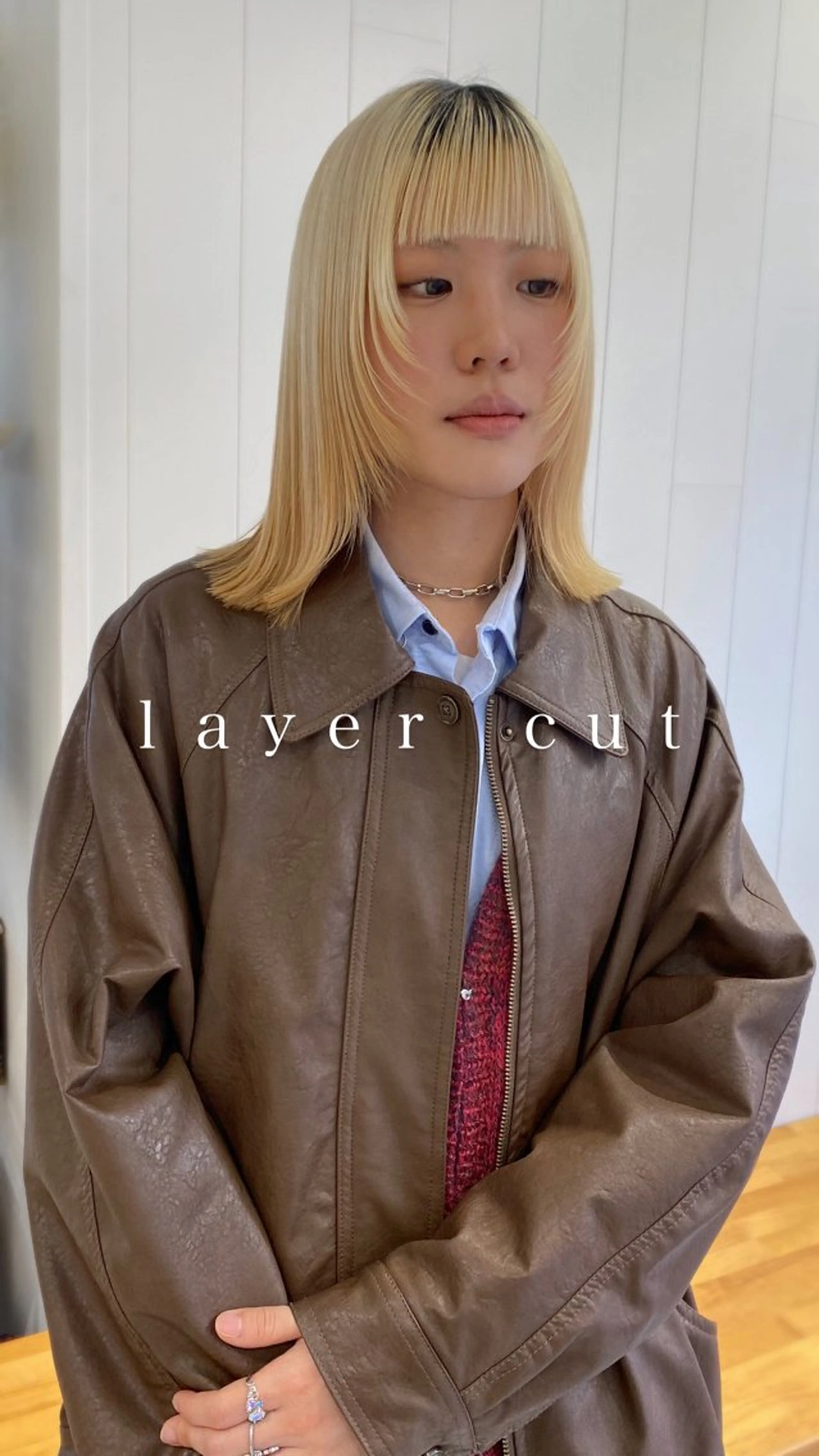 ミディアム 韓国風ヘア hair shioのヘアスタイル