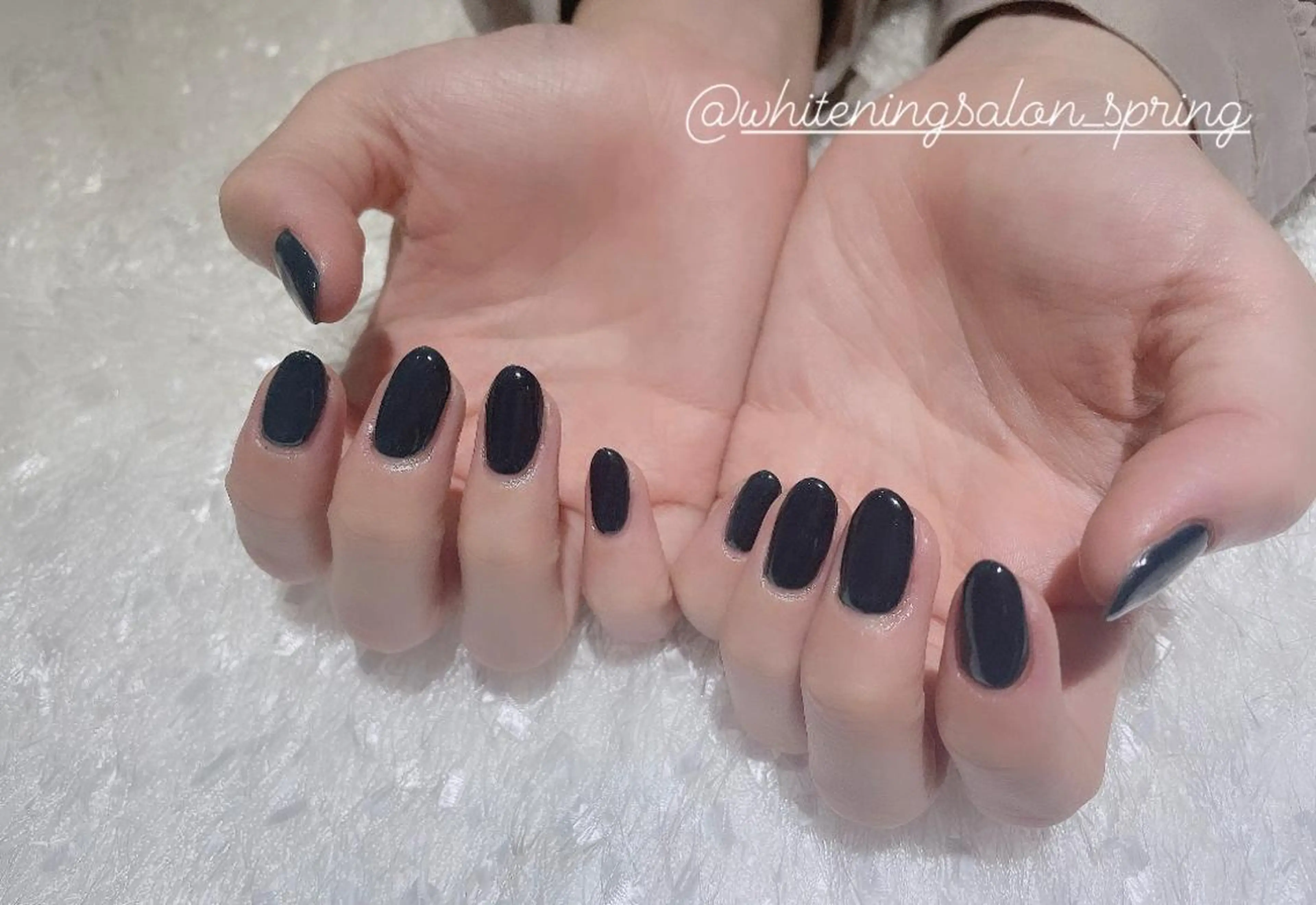 ネイル ネイビー ワンカラーネイル Nakao Hitomiのネイルデザイン