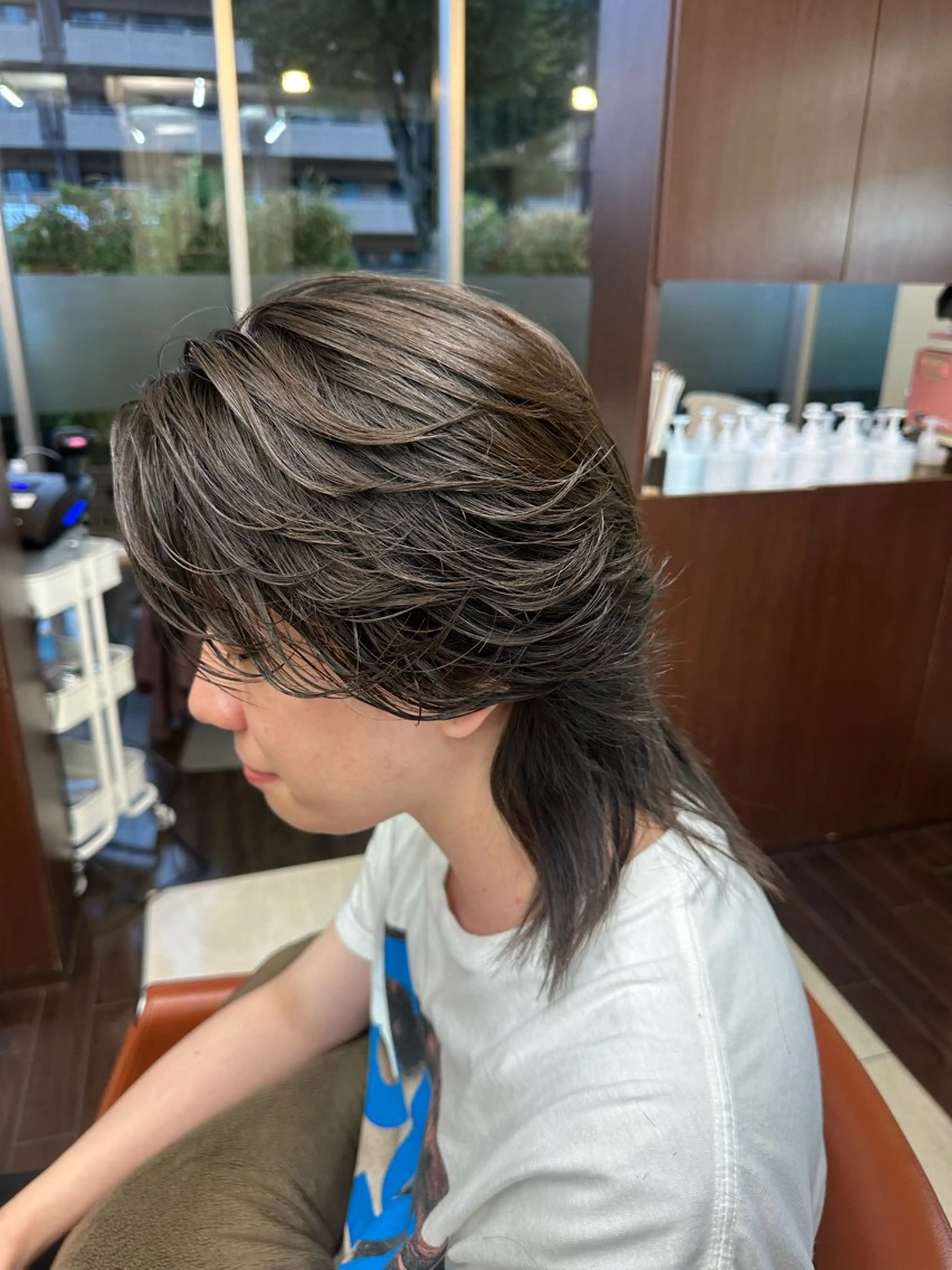 ショート カラー パーマ メンズ メンズパーマ メンズウルフカット ウルフカット ニュアンスパーマ カット パーマ 毎月230人担当/ メンズヘア/清和武虎のヘアスタイル