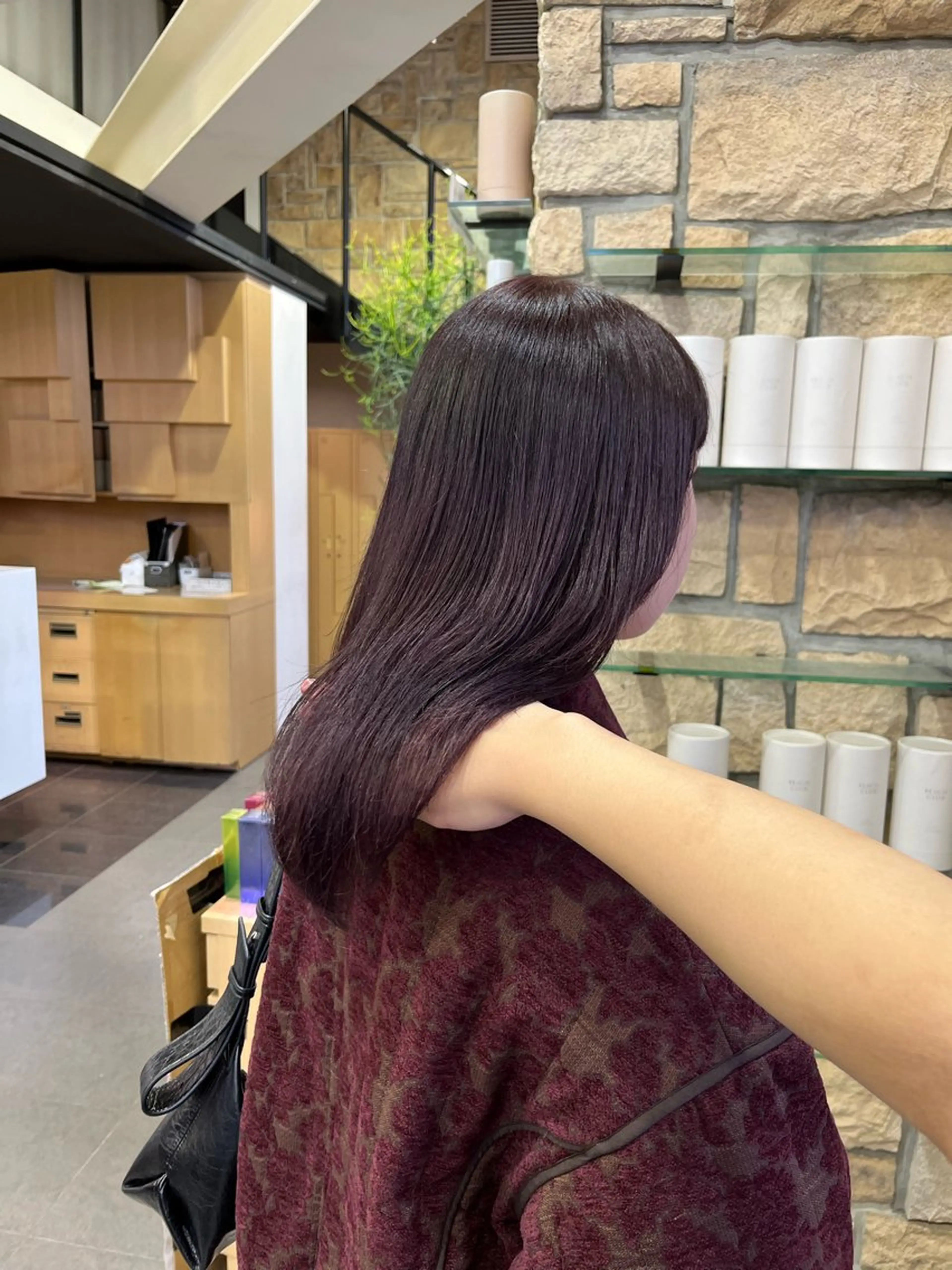 セミロング カラー ヘアカラー トリートメント ヘアセット/透明感 カラー/あんりんのヘアスタイル