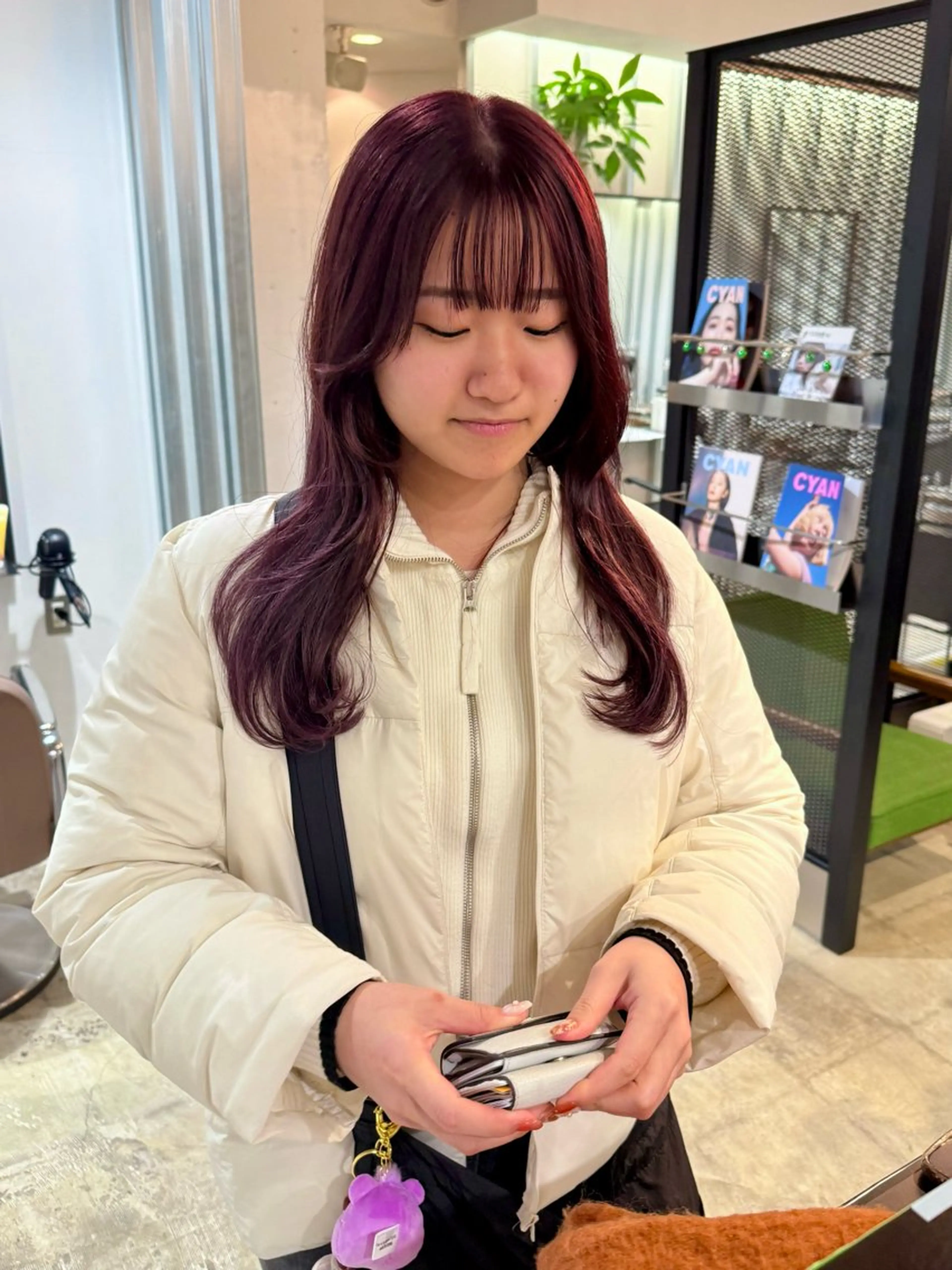 ロング カラー ブリーチ ダブルカラー ラベンダーカラー ラベンダーピンク ブリーチなしカラー naho✂︎bob/ layerのヘアスタイル