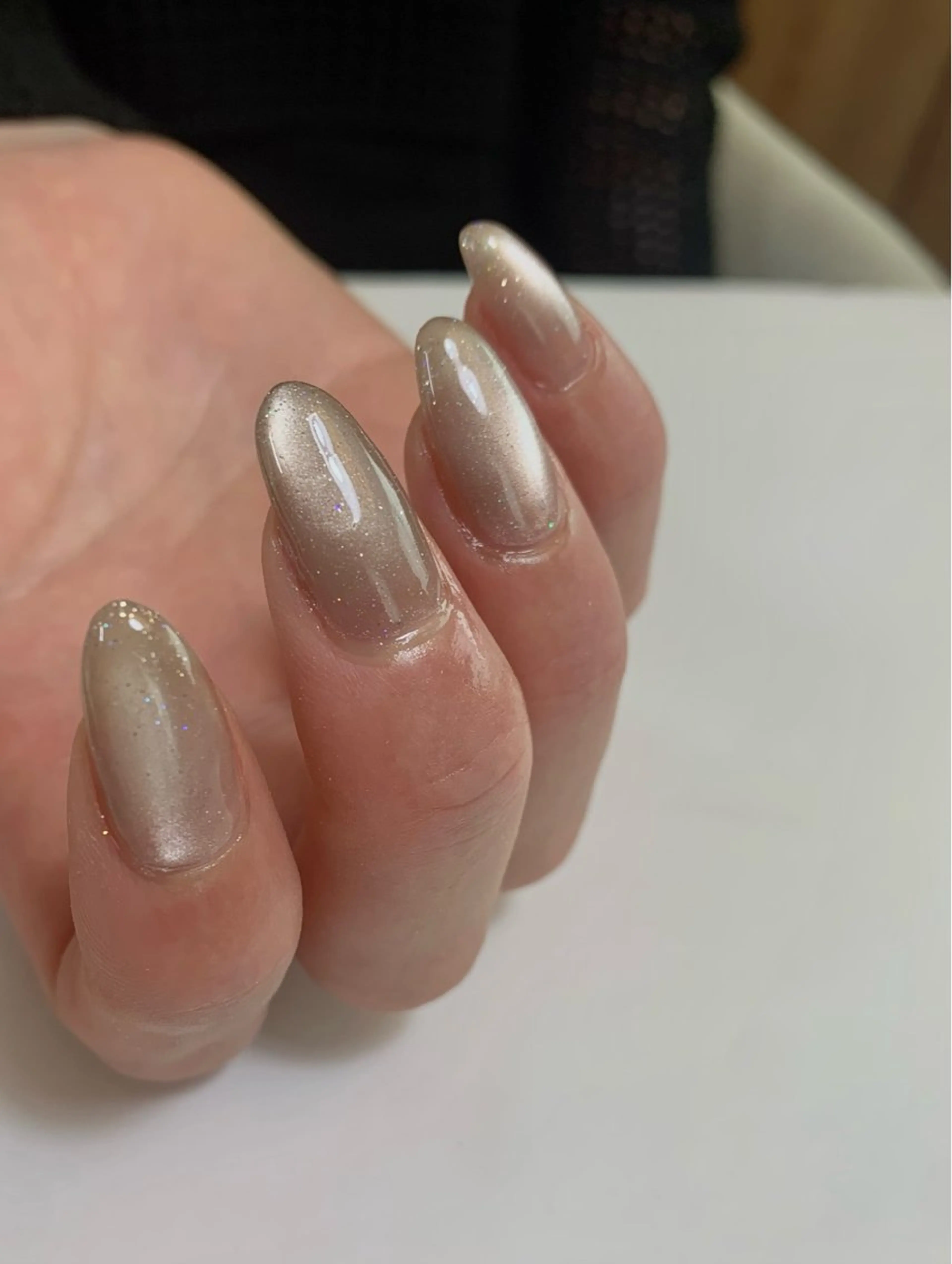 ネイル フラッシュネイル フラッシュマグ ラメ(グリッター) マグネットネイル オフィスネイル is.nail 🌷sonokoのネイルデザイン
