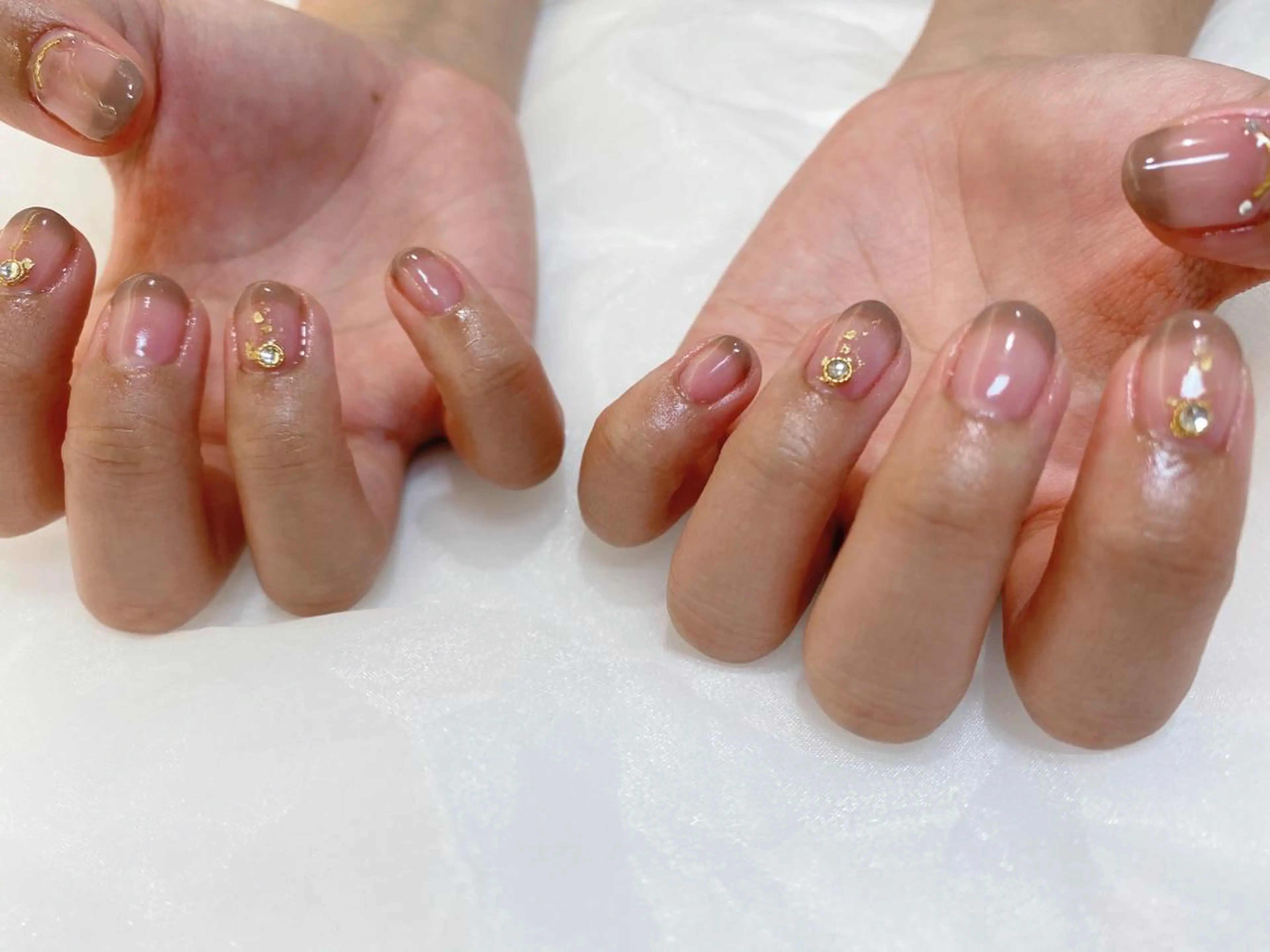 ネイル ブラウン JurerEye☆ Marikoのネイルデザイン