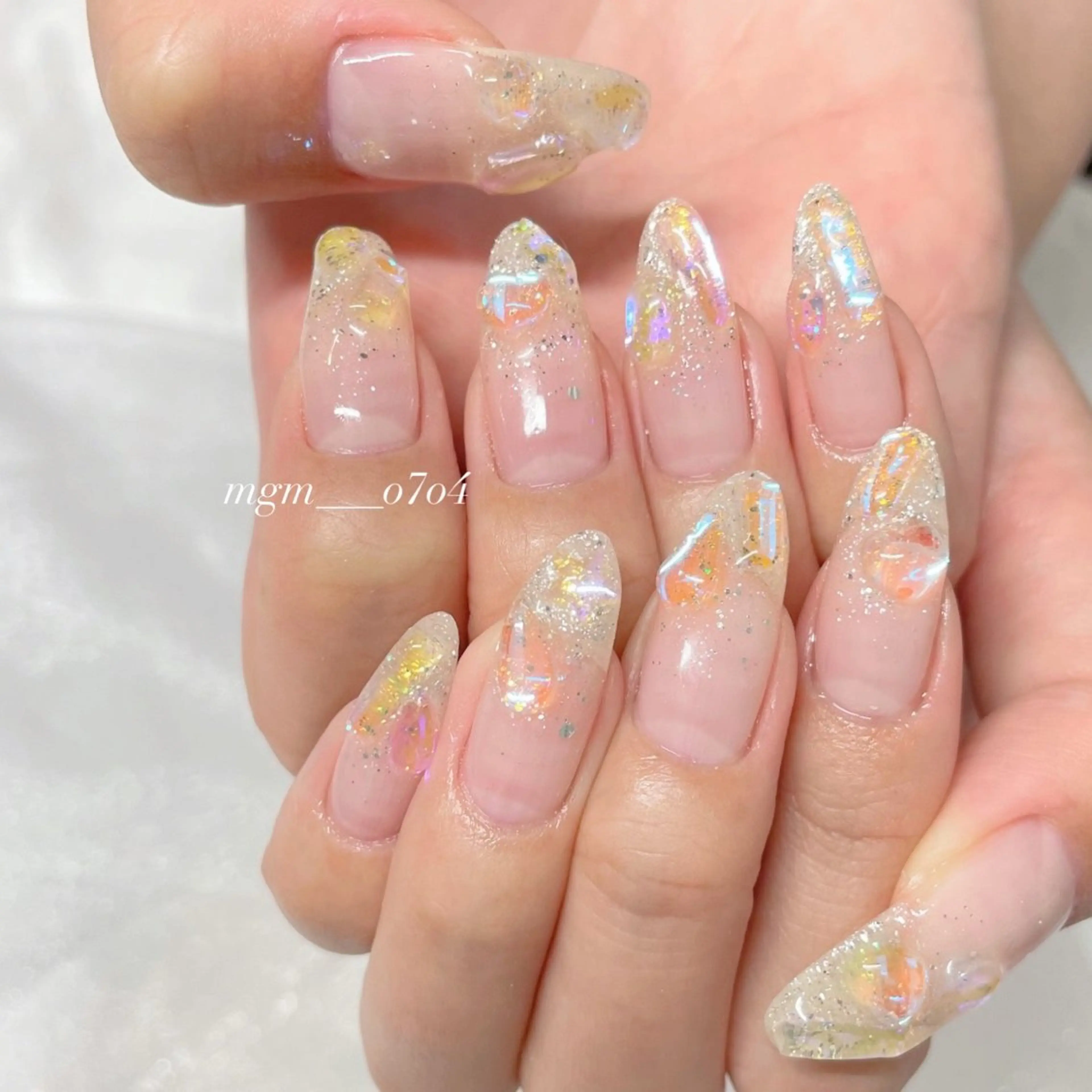 ネイル ハンドネイル ハンドケア MoON...❤︎ MeGuのネイルデザイン