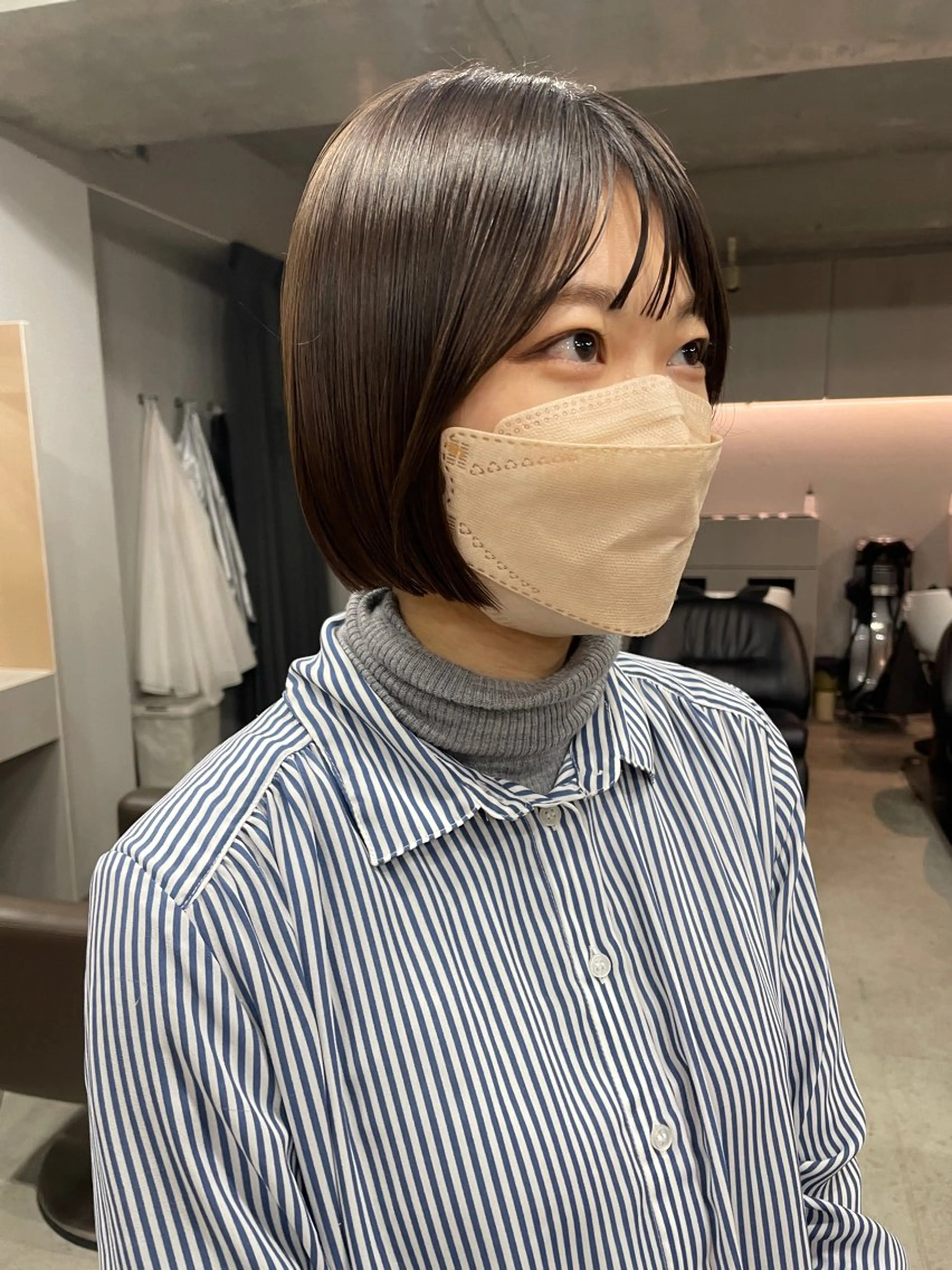 ミディアム カラー カット ヘアカラー トリートメント 表参道🌿赤み消し カラー/チナツのヘアスタイル