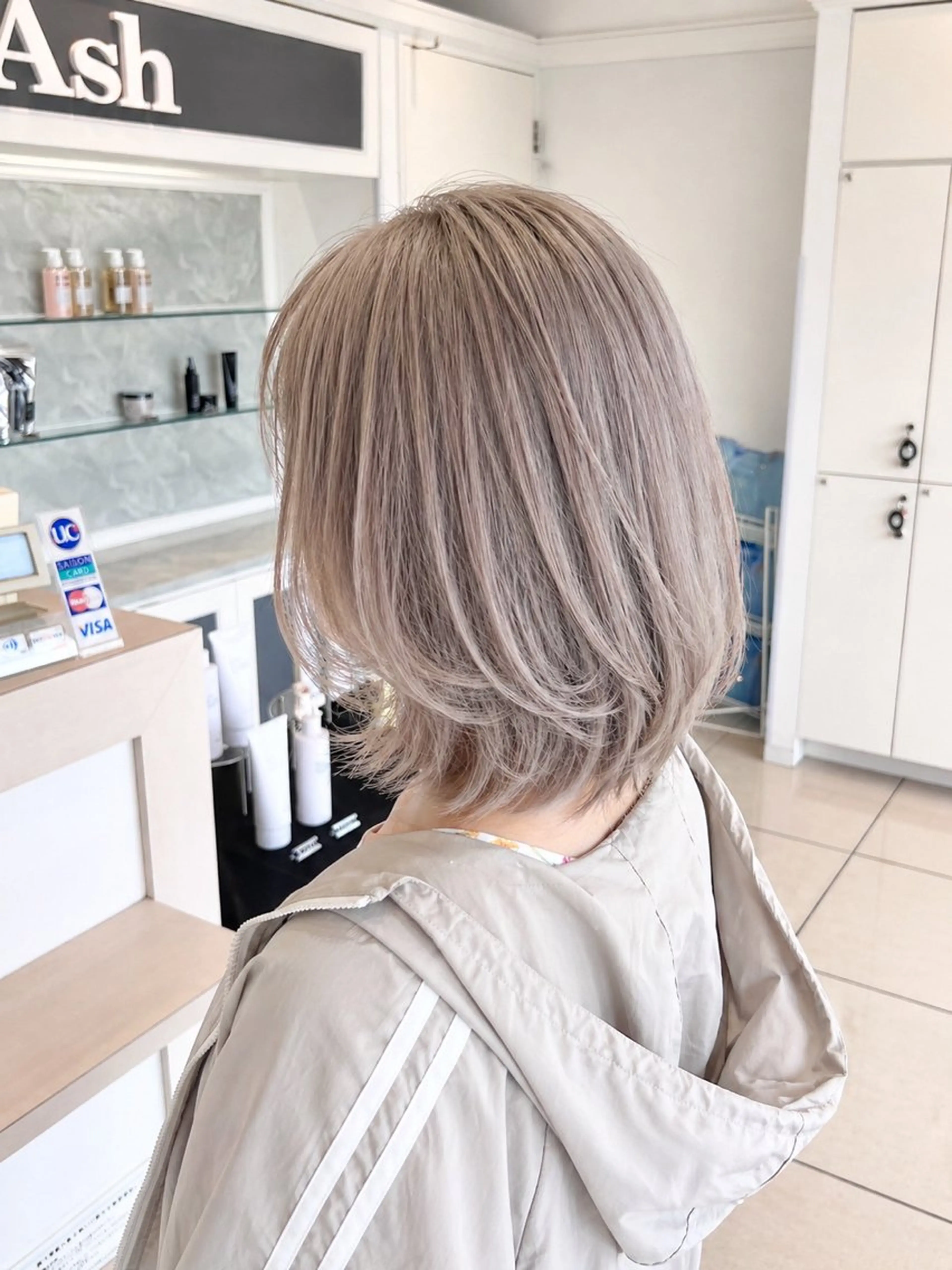 ミディアム カラー カット ヘアカラー トリートメント 金子 直樹のヘアスタイル