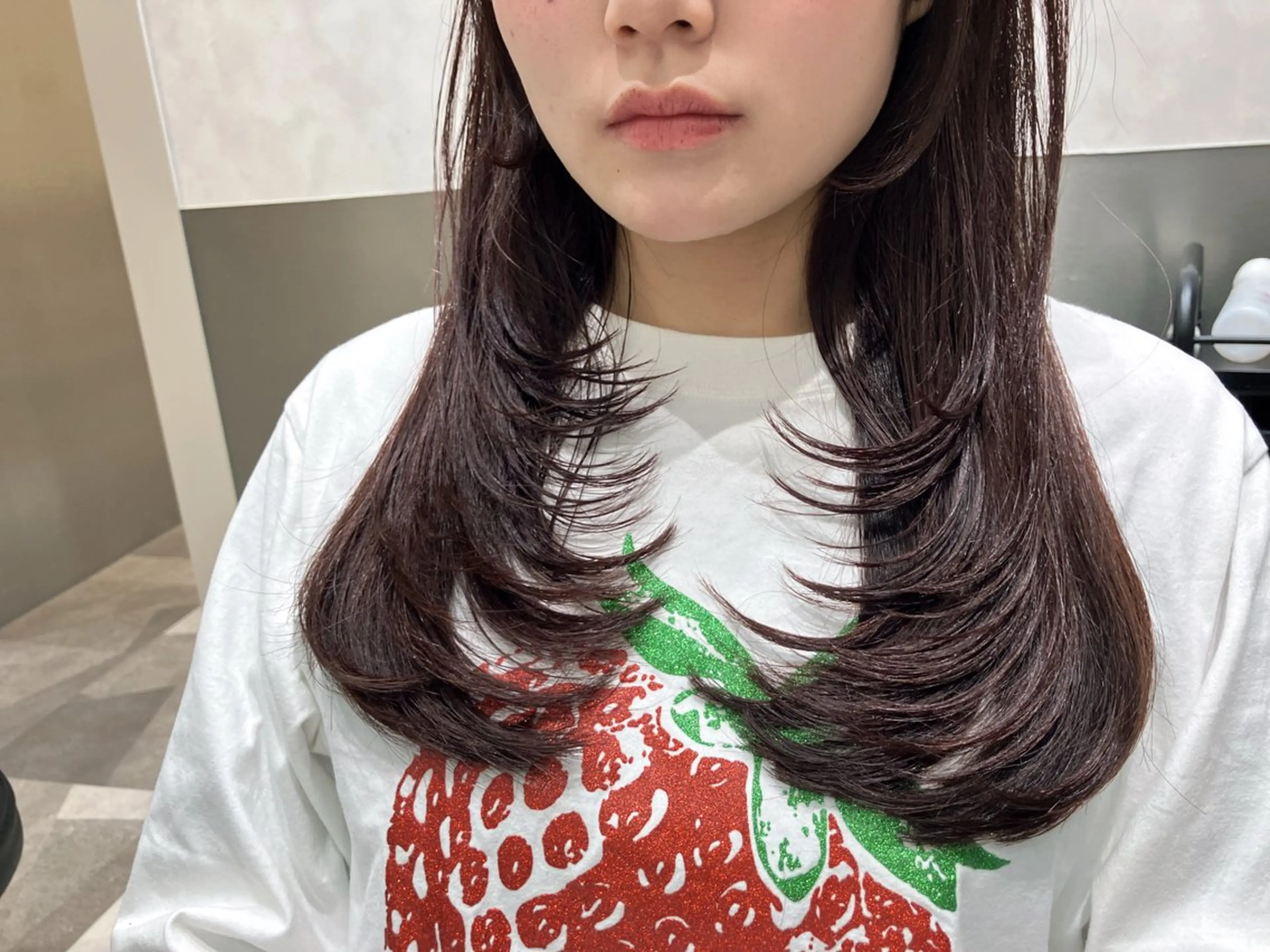 ロング カラー カット ヘアカラー トリートメント GO TODAY SHAIRE SALON原宿vita店舗所属・💖ブリーチなし透明 感💖ASAHIのヘアスタイル