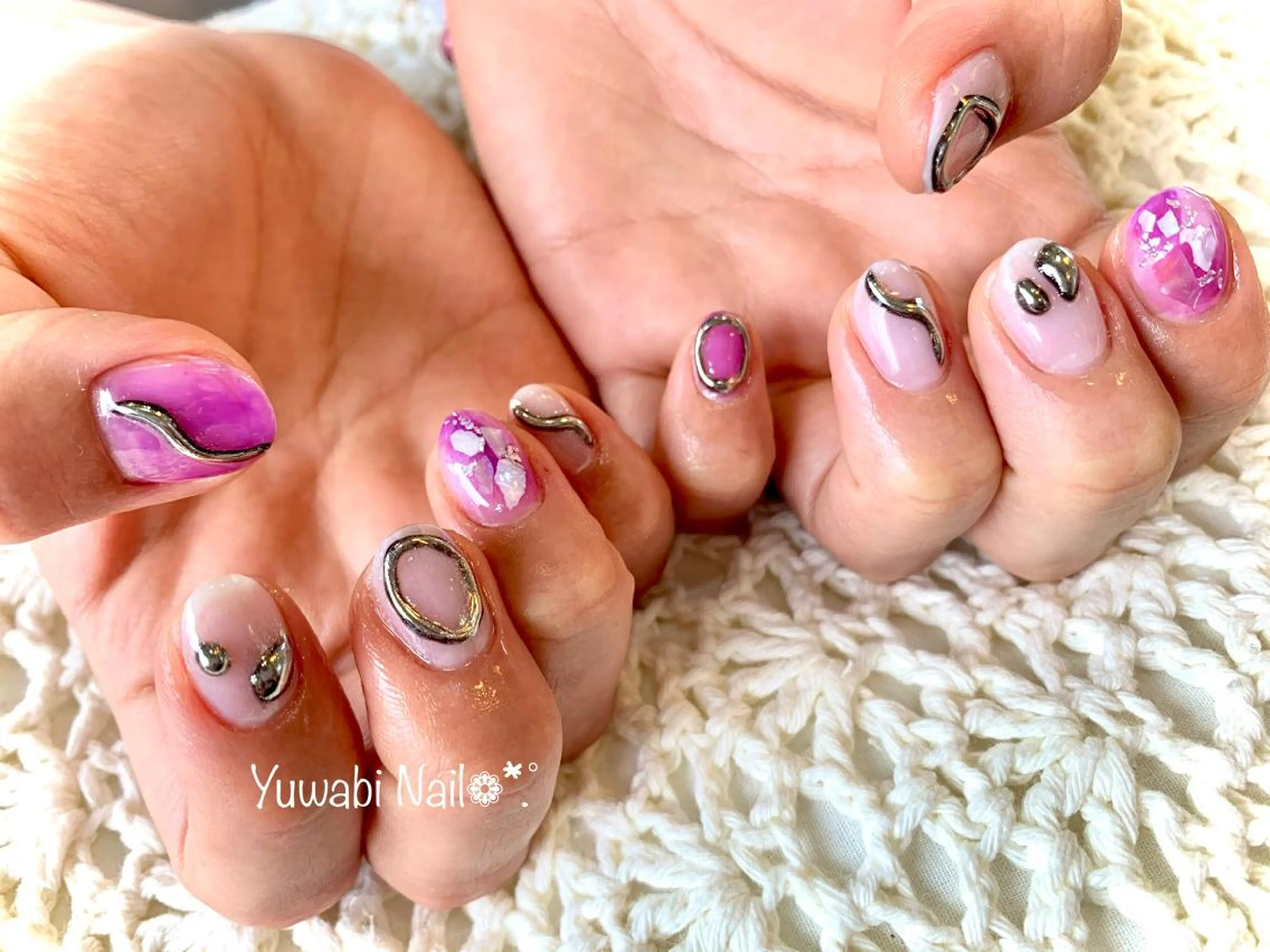 ネイル 夏ネイル ハンドネイル フットネイル Mimore ミモア 水戸のネイルデザイン