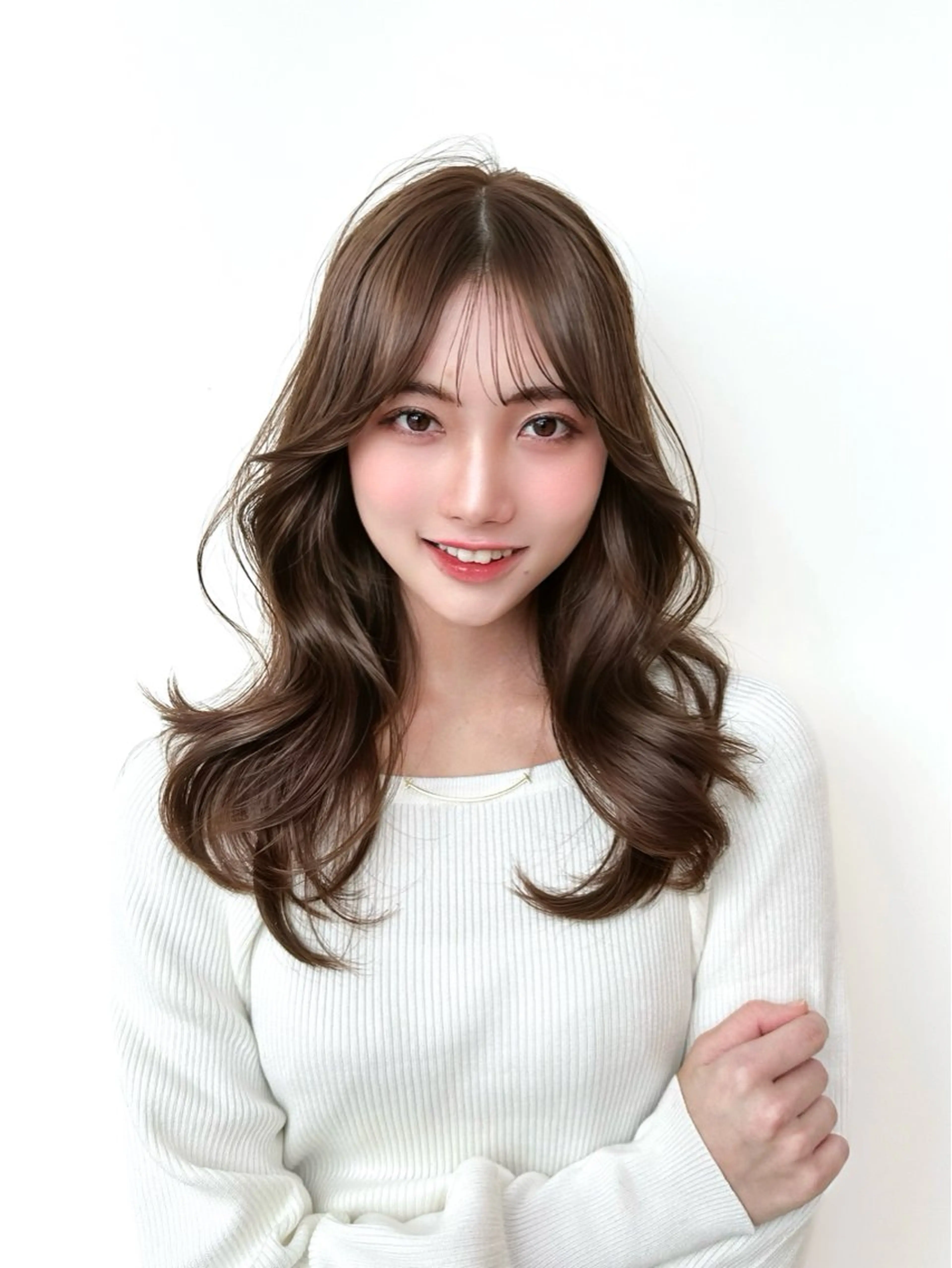 ロング カラー 🇰🇷韓国風くびれ ヘア🇰🇷中村優大のヘアスタイル