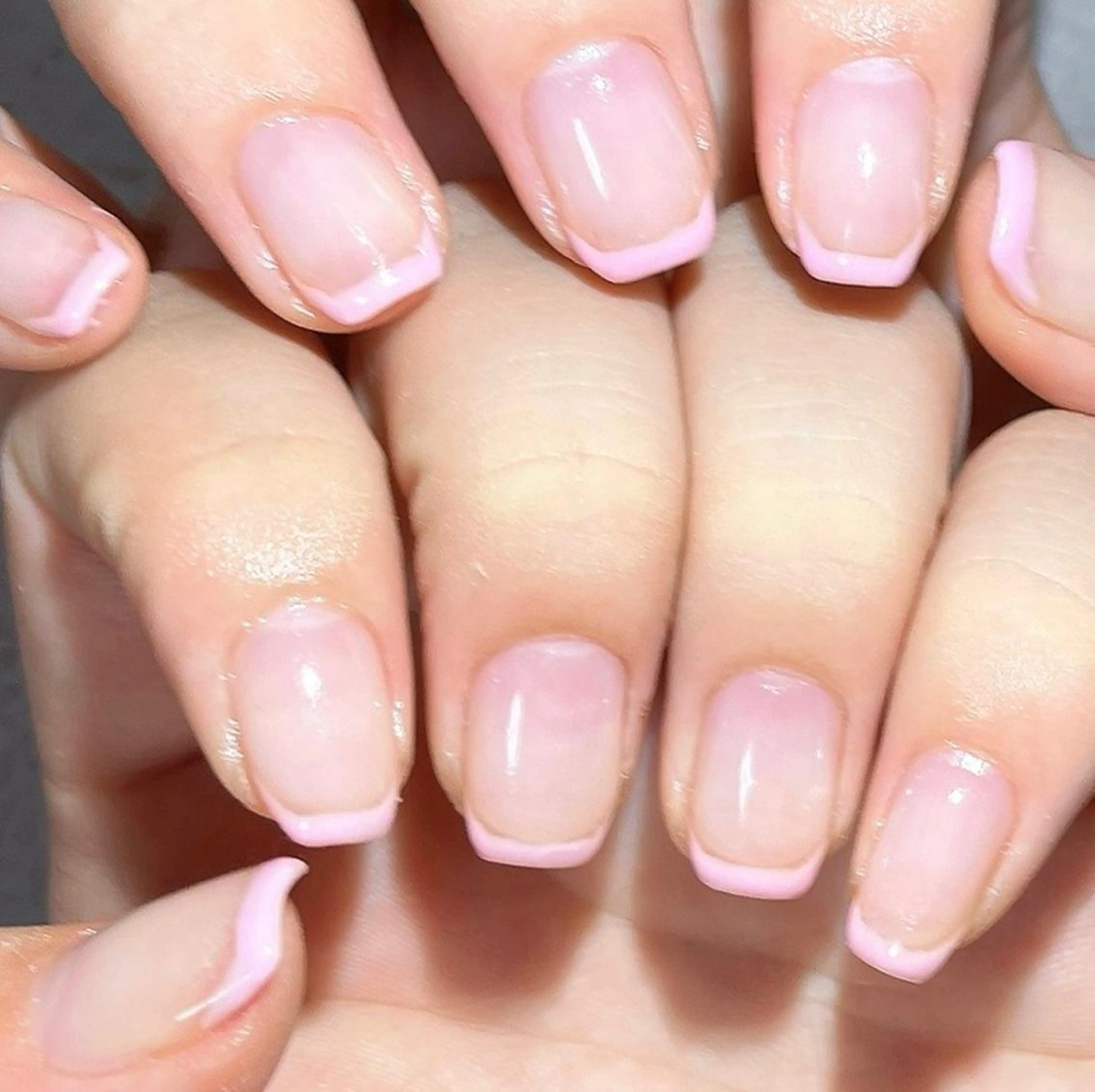 ネイル フレンチネイル ジェルネイル パラジェル 上村 未来のネイルデザイン