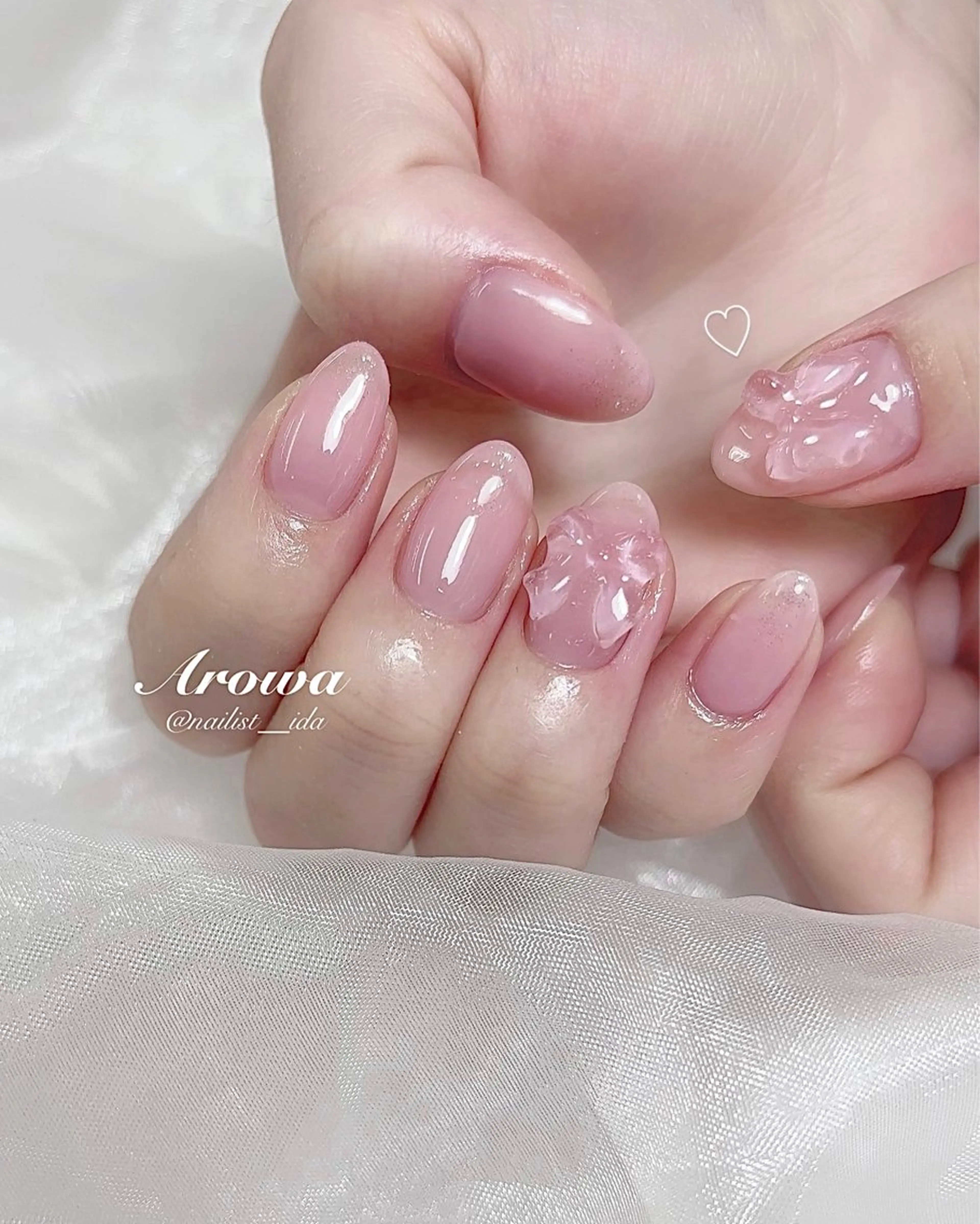 ネイル ワンカラーネイル ハンドネイル Arowa 伊田のネイルデザイン