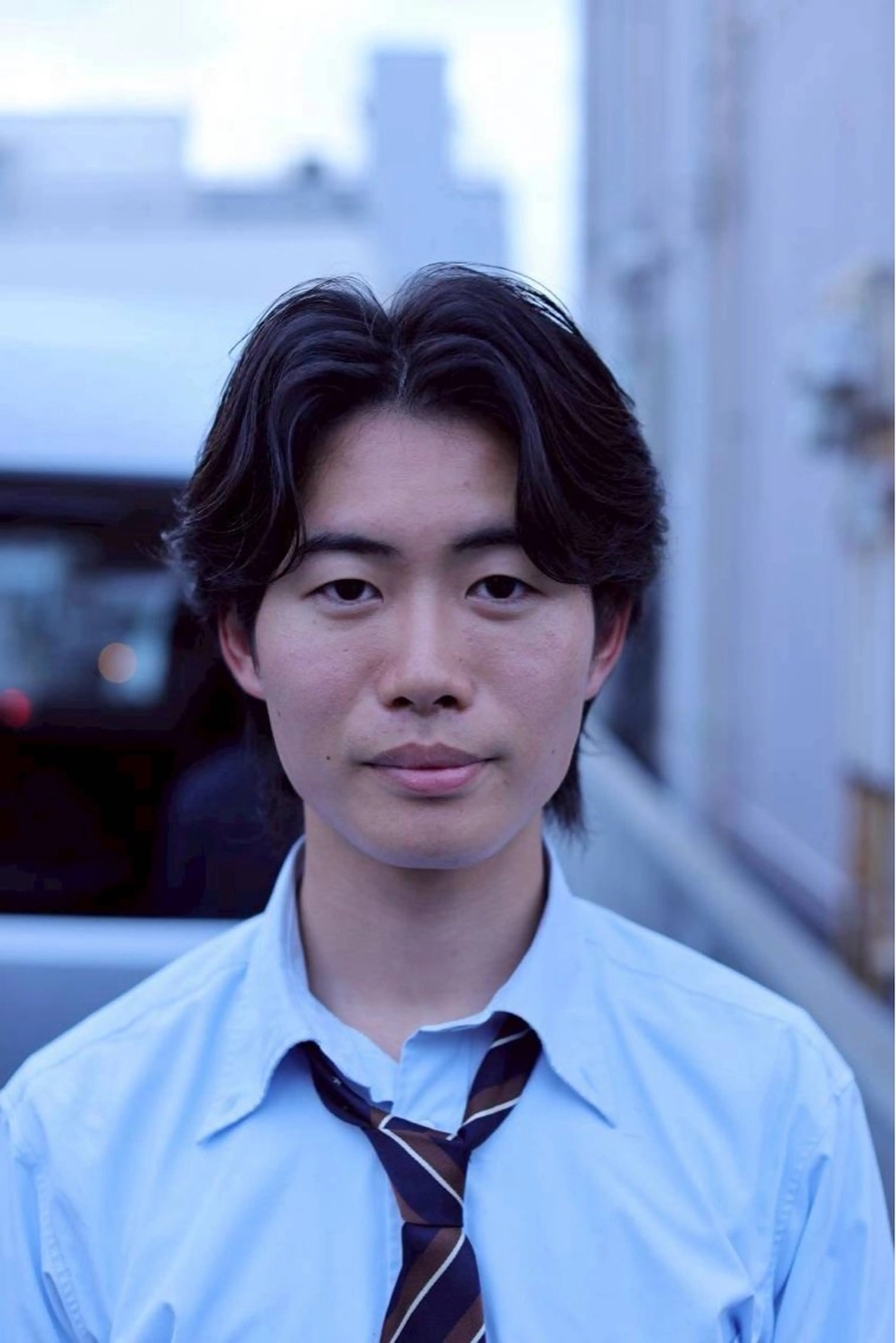 ミディアム メンズパーマ 堤　生智のヘアスタイル