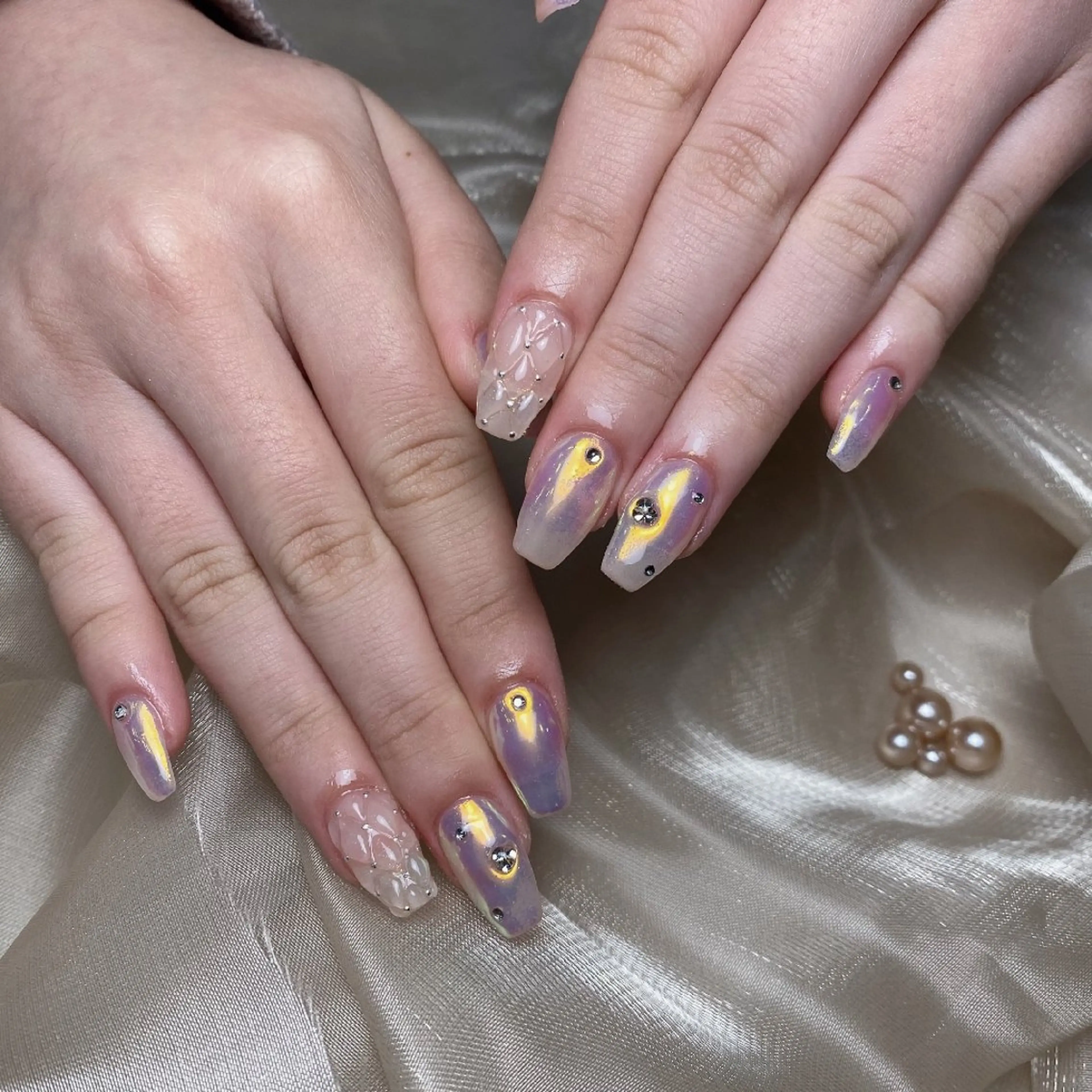 ネイル ミラーネイル ハンドネイル UM Nail Salonのネイルデザイン