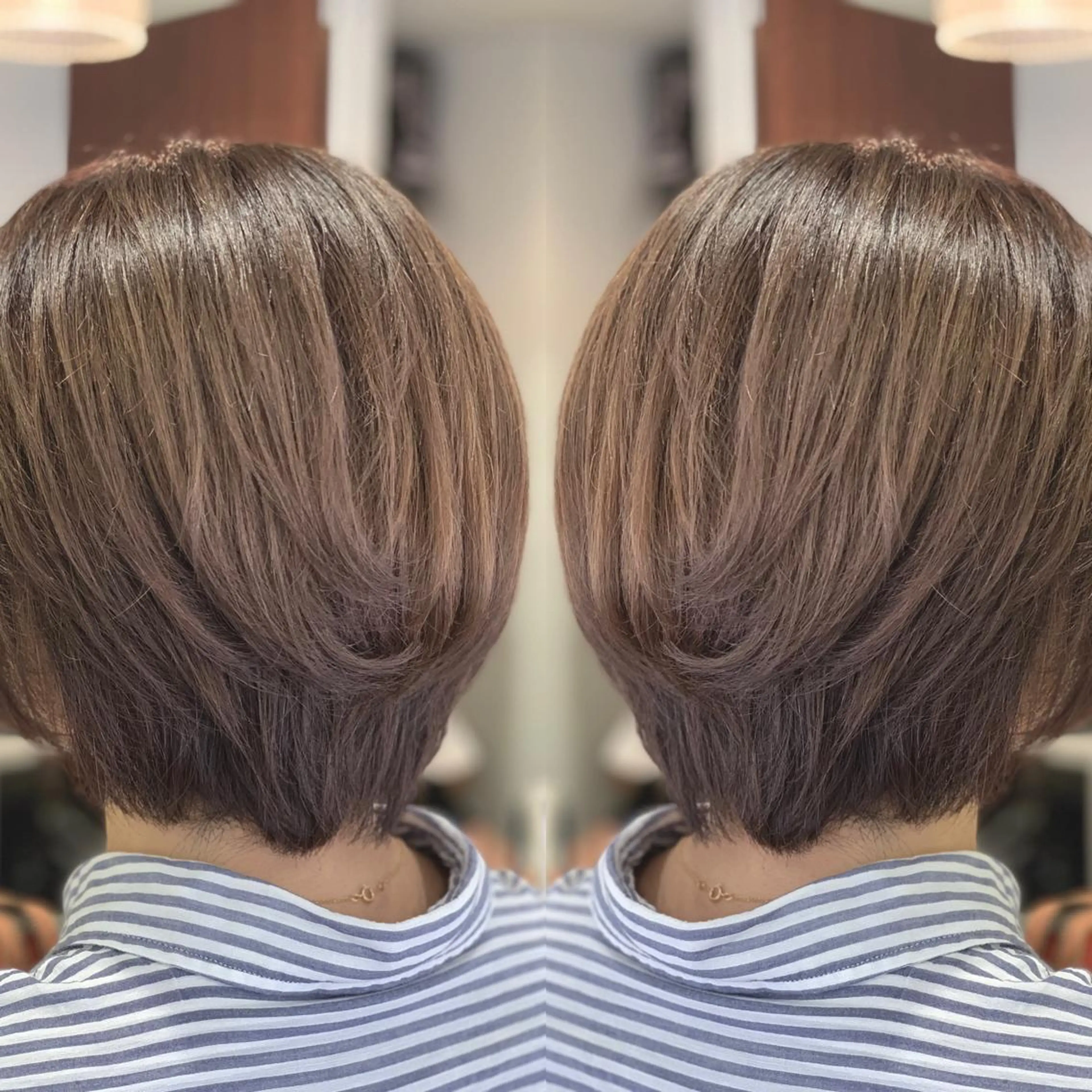 ショート カラー 飯田 真澄のヘアスタイル