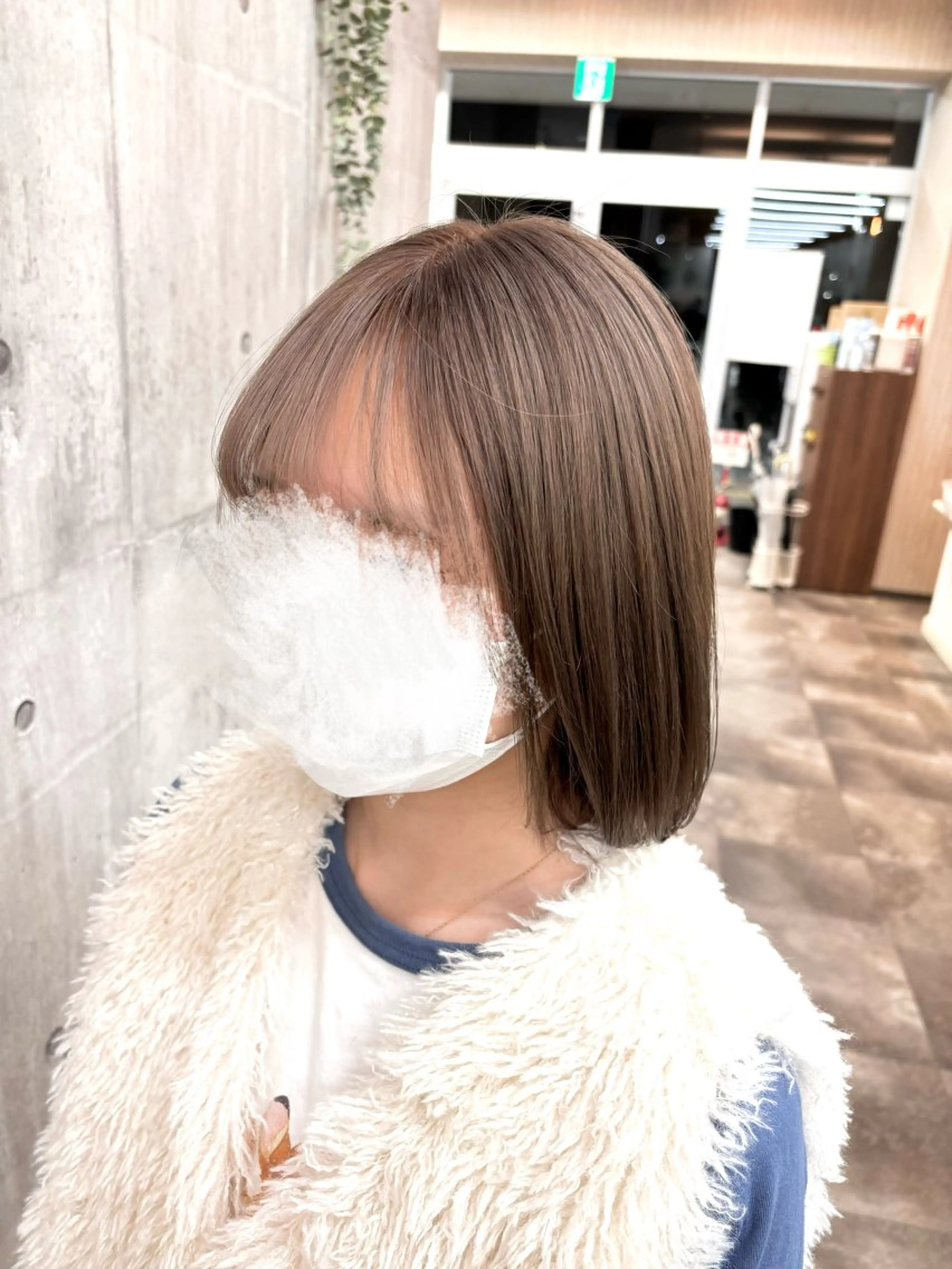 ミディアム カット ヘアカラー 田中 沙也香のヘアスタイル