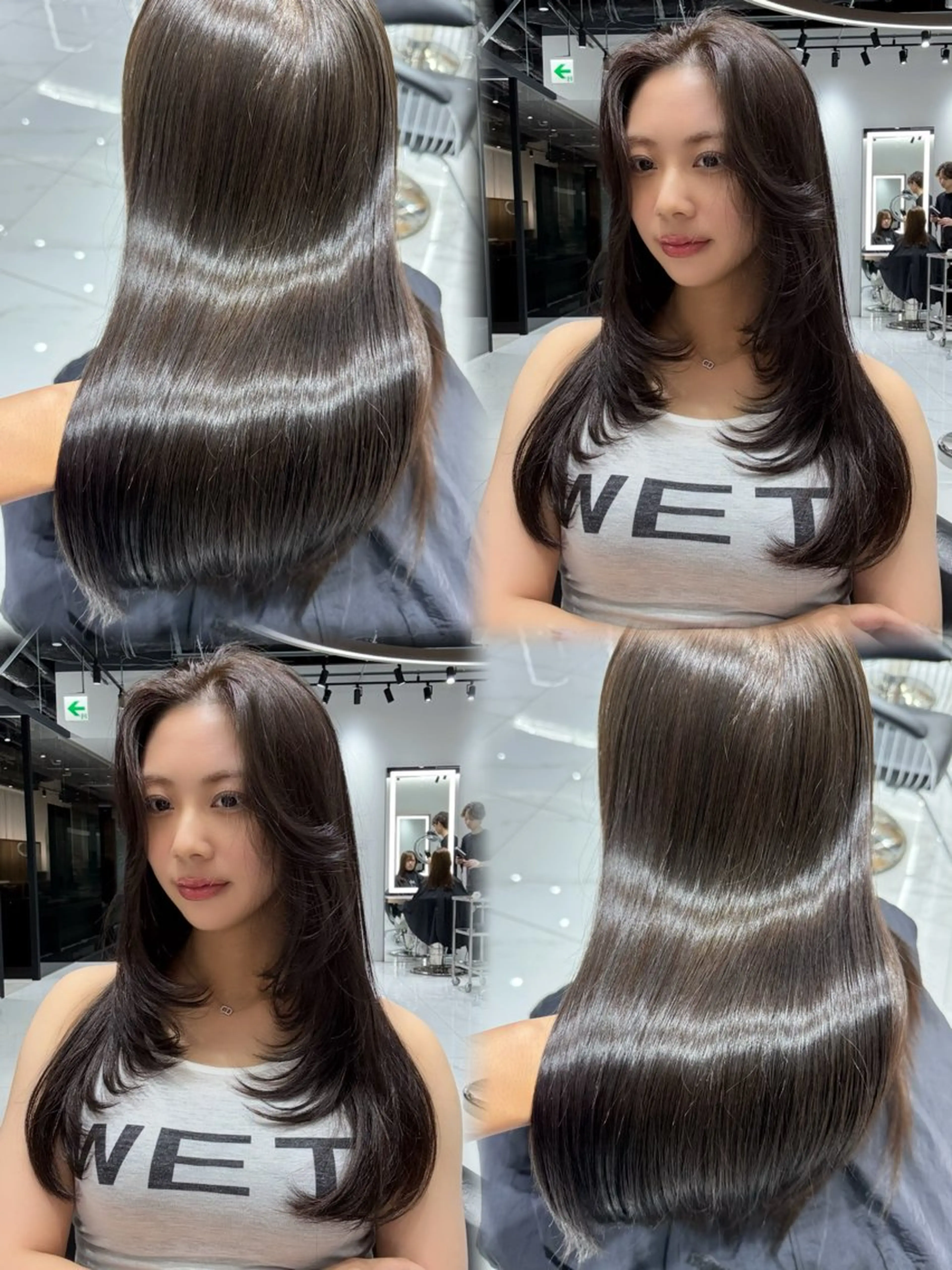 ロング ハイレイヤー 韓国風ヘア レイヤーカット カット NANAMI／レイヤ ー／ワンホンヘア🩶のヘアスタイル