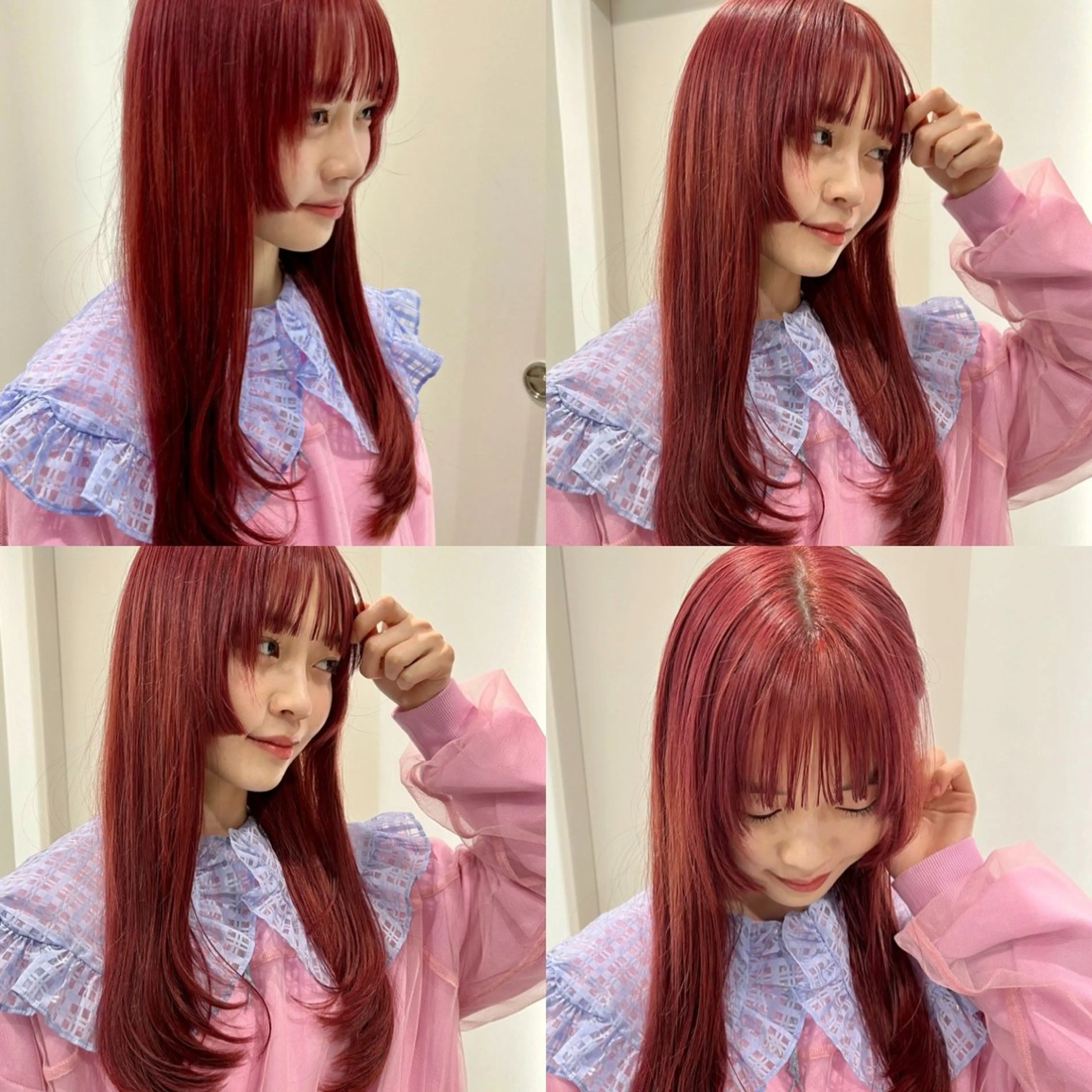 ロング カラー 縮毛矯正/ハイトーン /パーマ/せき🧸のヘアスタイル