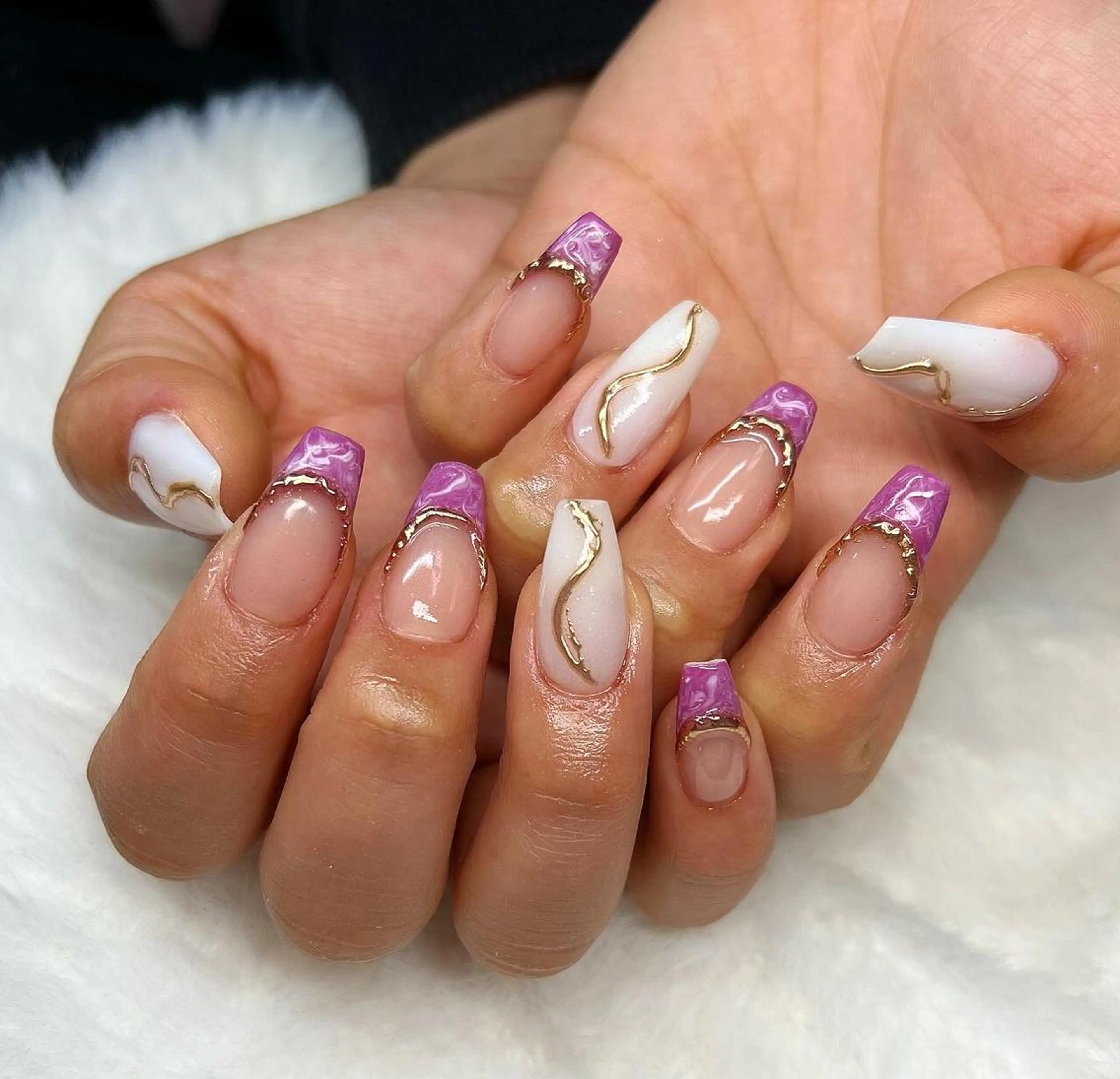 セミロング ネイル nail salon azuのネイルデザイン