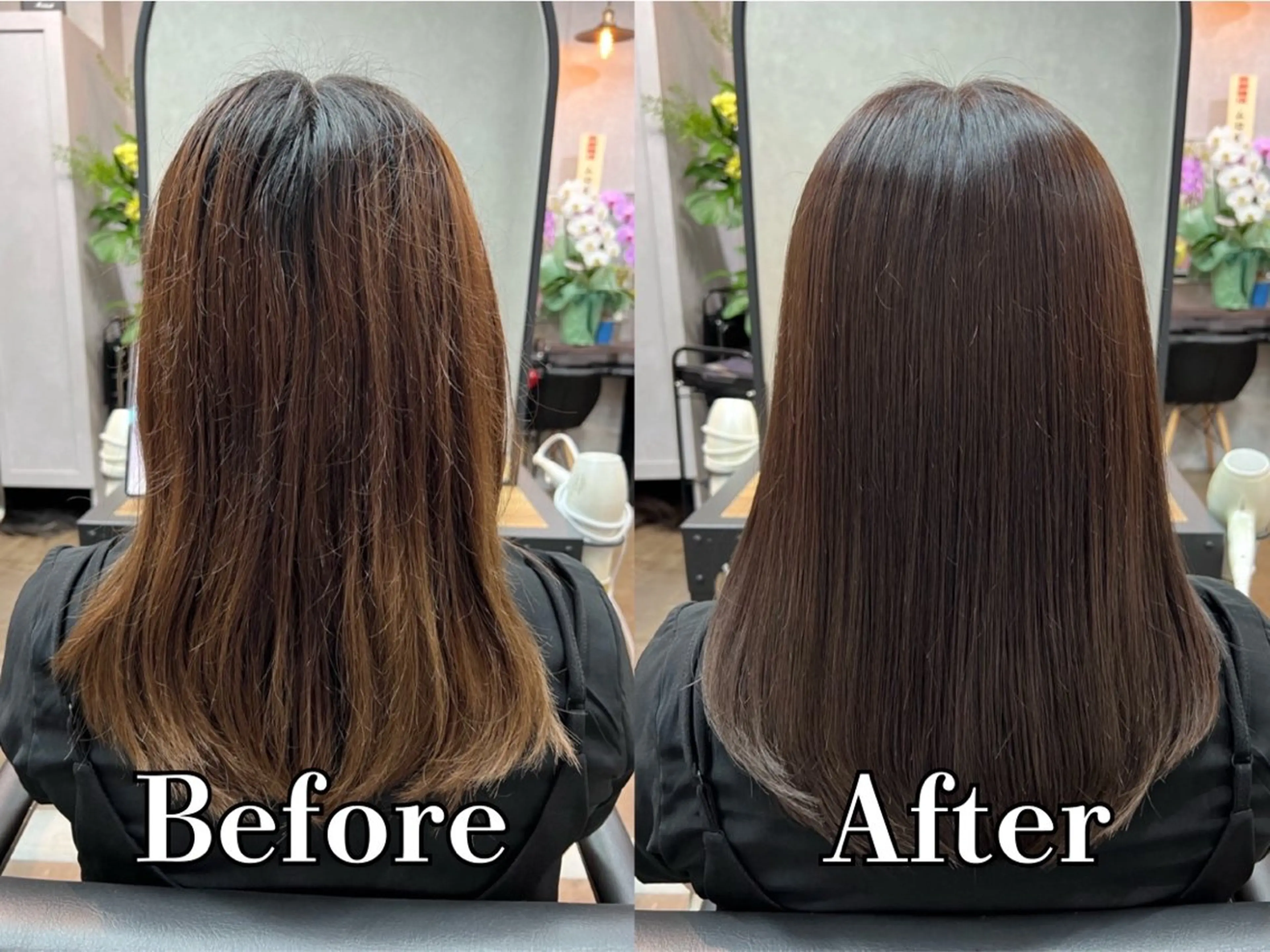 セミロング 髪質改善 韓国風ヘア トリートメント ar clip所属・表参道/透明感カラー /髪質改善/駿太のヘアスタイル