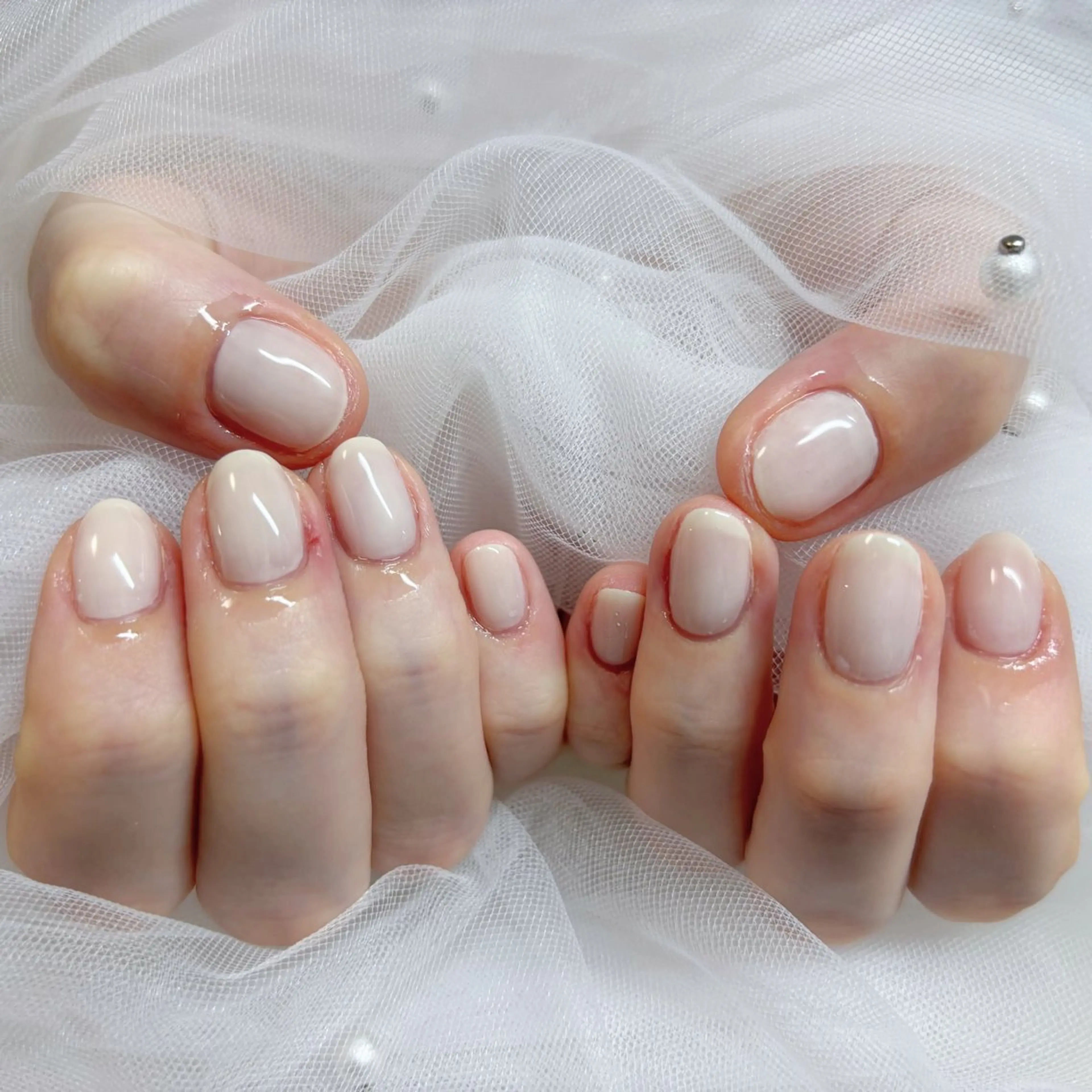 ネイル ショートネイル シンプルネイル ハンドネイル Yappy kurumiのネイルデザイン