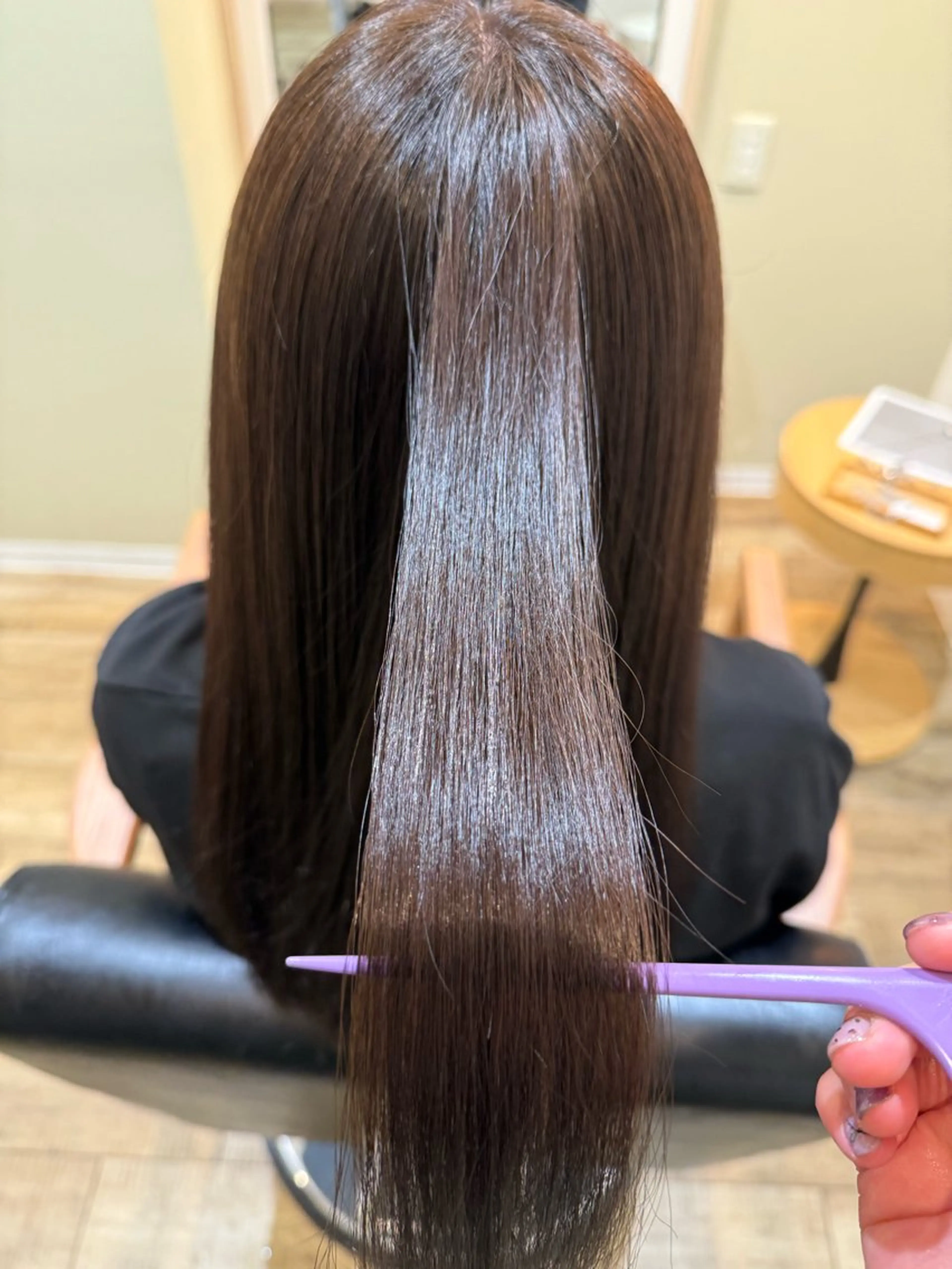 カラー ブラウンカラー rocca糸島店 リサのヘアスタイル