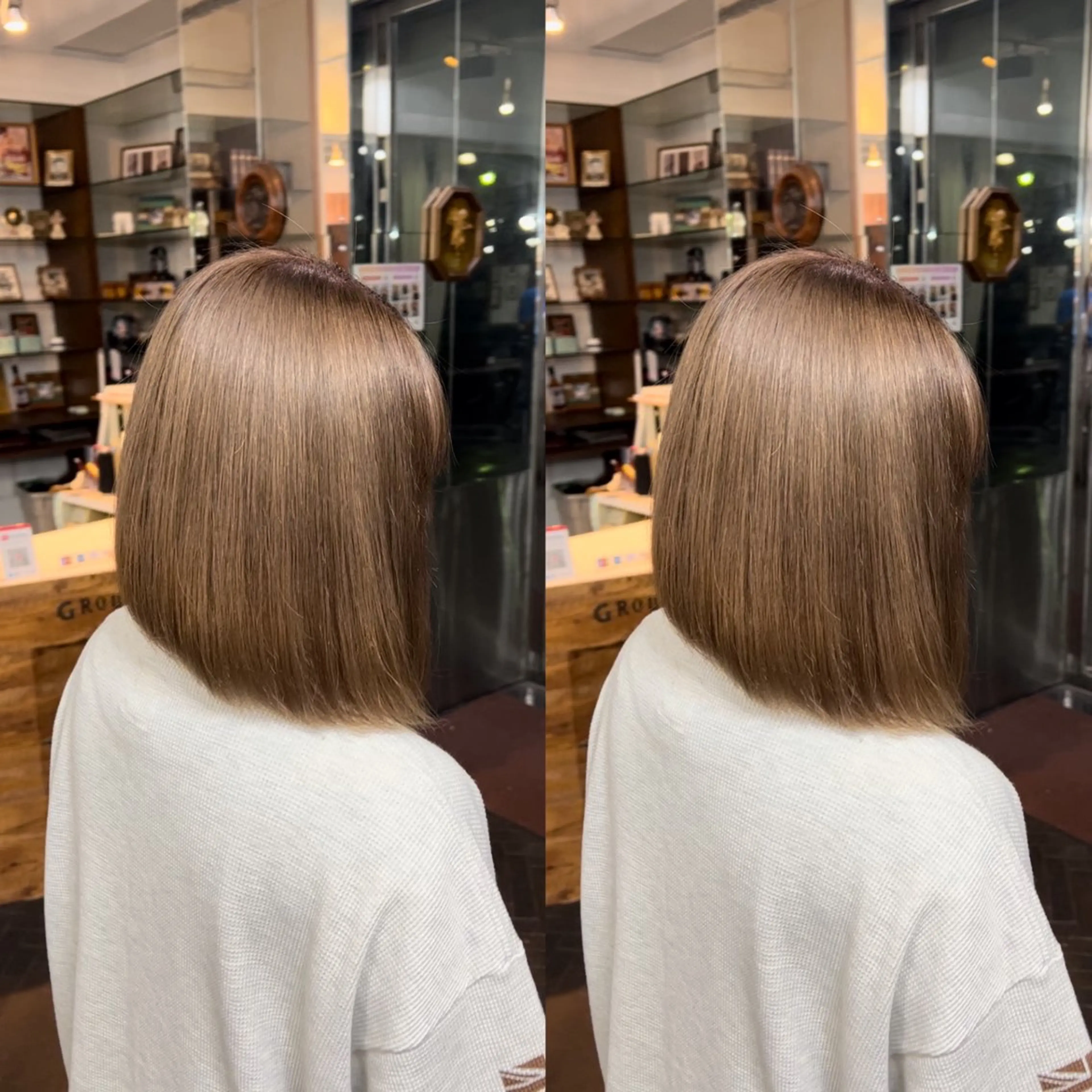 ショート カラー ベージュカラー 💎ハイトーン/艶 カラー モエカ💎のヘアスタイル